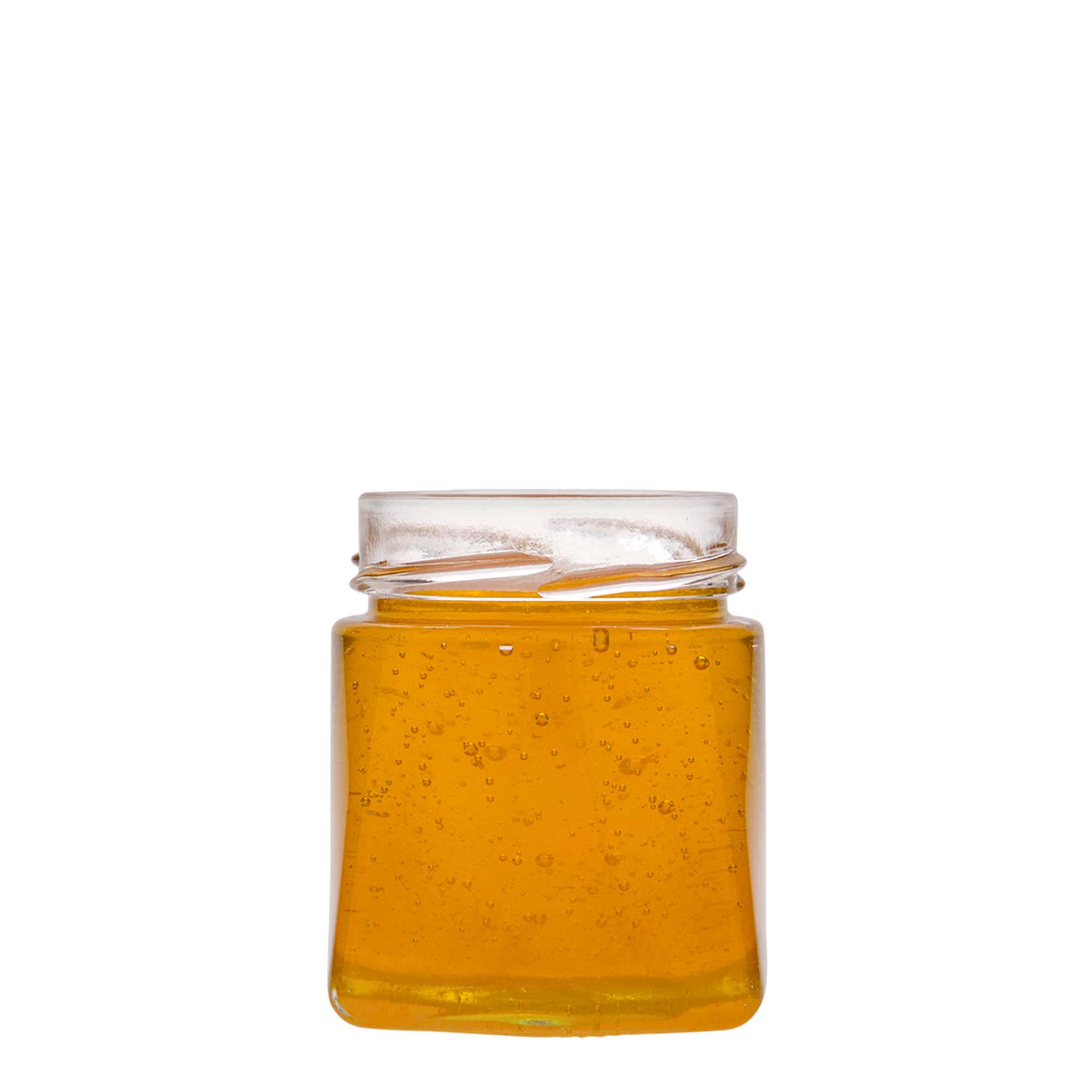 212 ml tarro cuadrado 'Luxor', boca: Deept-Twist-Off (DTO 63)