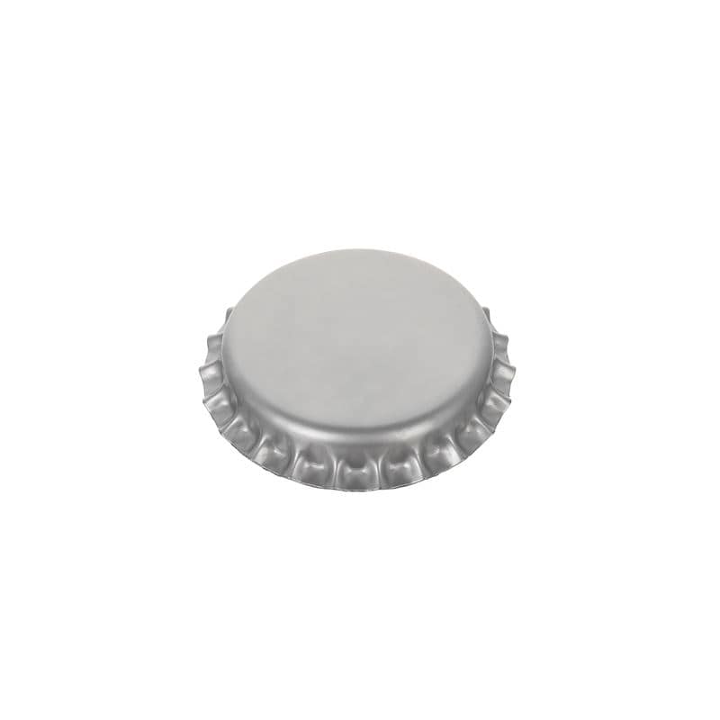 Tapones corona 29 mm, metal, plateado Tapones corona 29 mm, metal, plateado