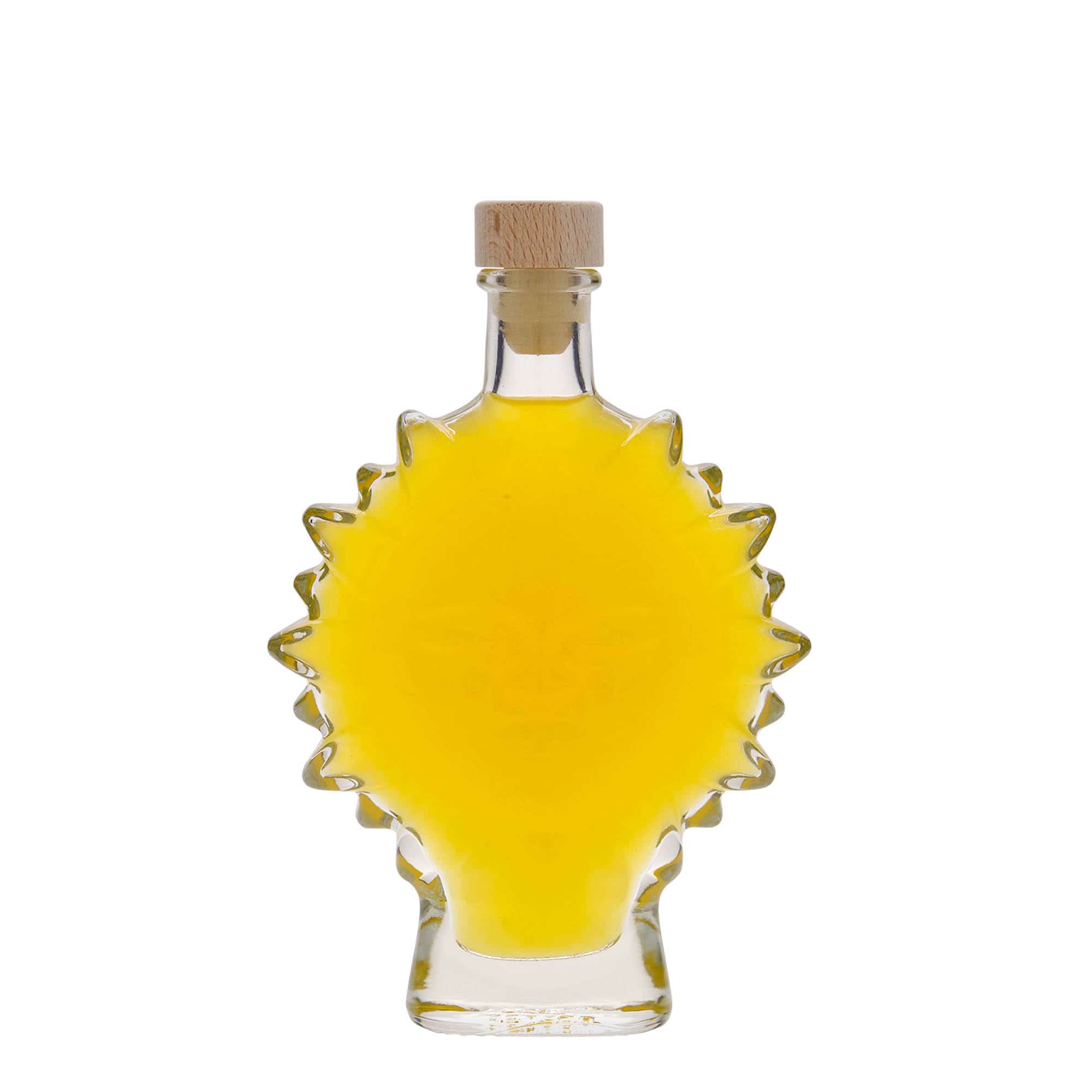 Botella de vidrio 'Sol' de 200 ml, boca: corcho