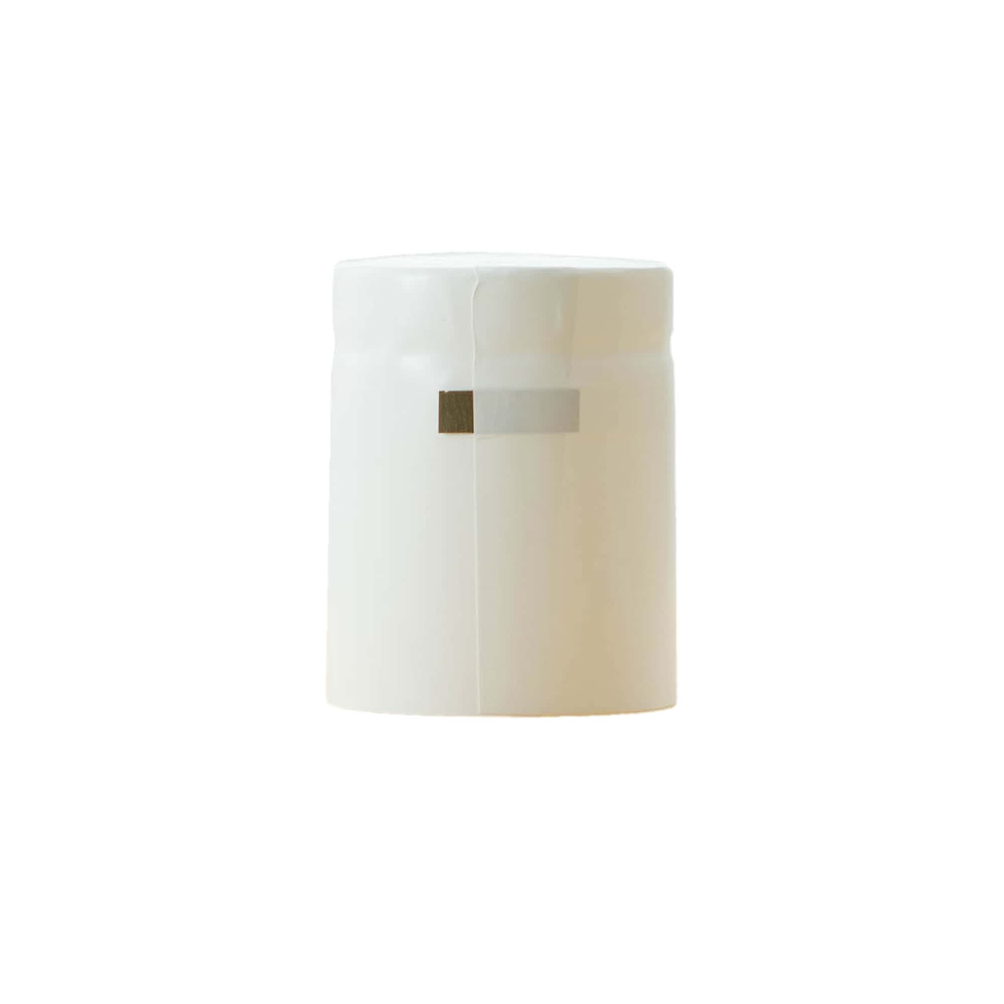 Cápsula termoencogible 32x41, plástico PVC, blanca