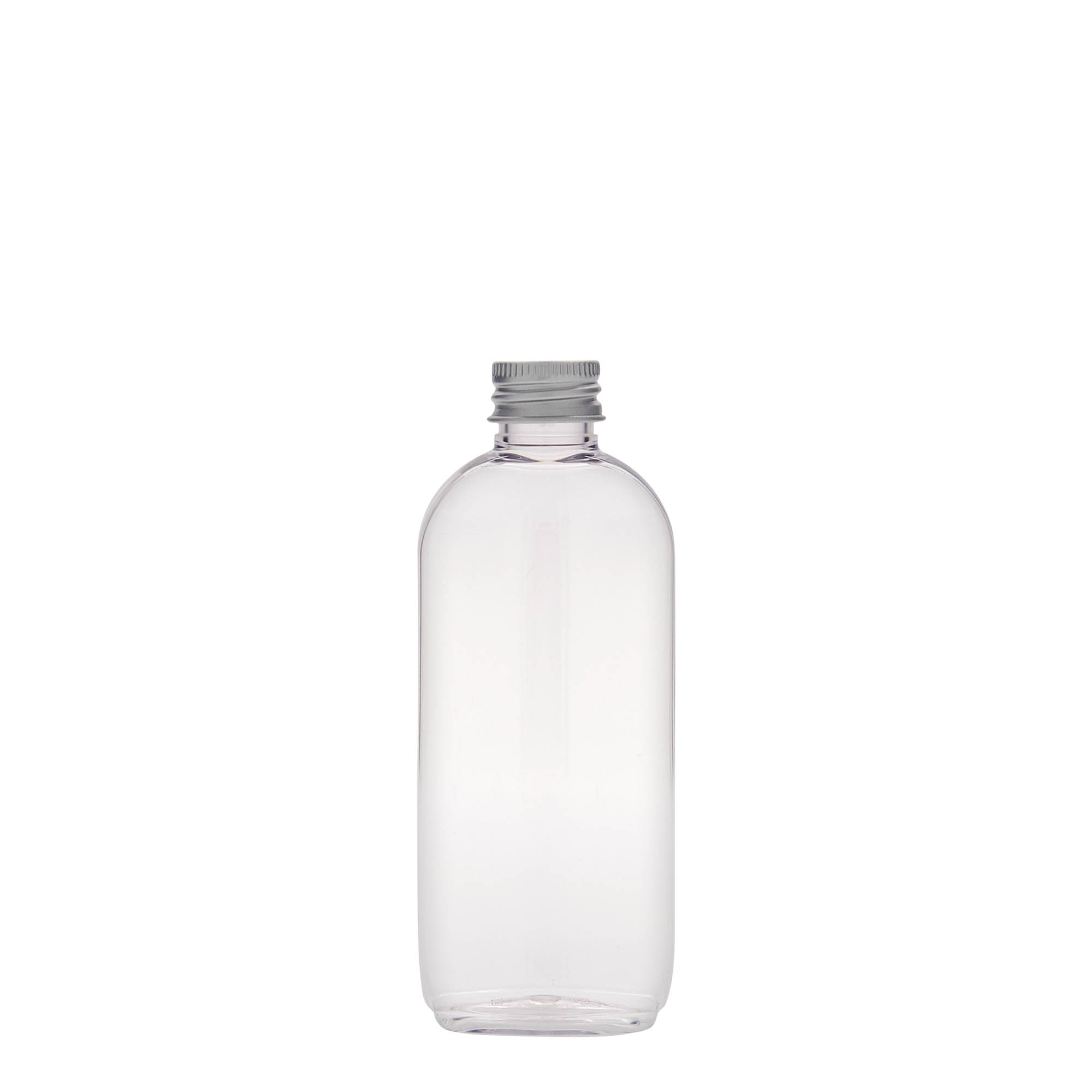 Botella PET de 100 ml 'Iris', ovalada, plástico, boca: 20/410 Botella PET de 100 ml 'Iris', ovalada, plástico, boca: 20/410
