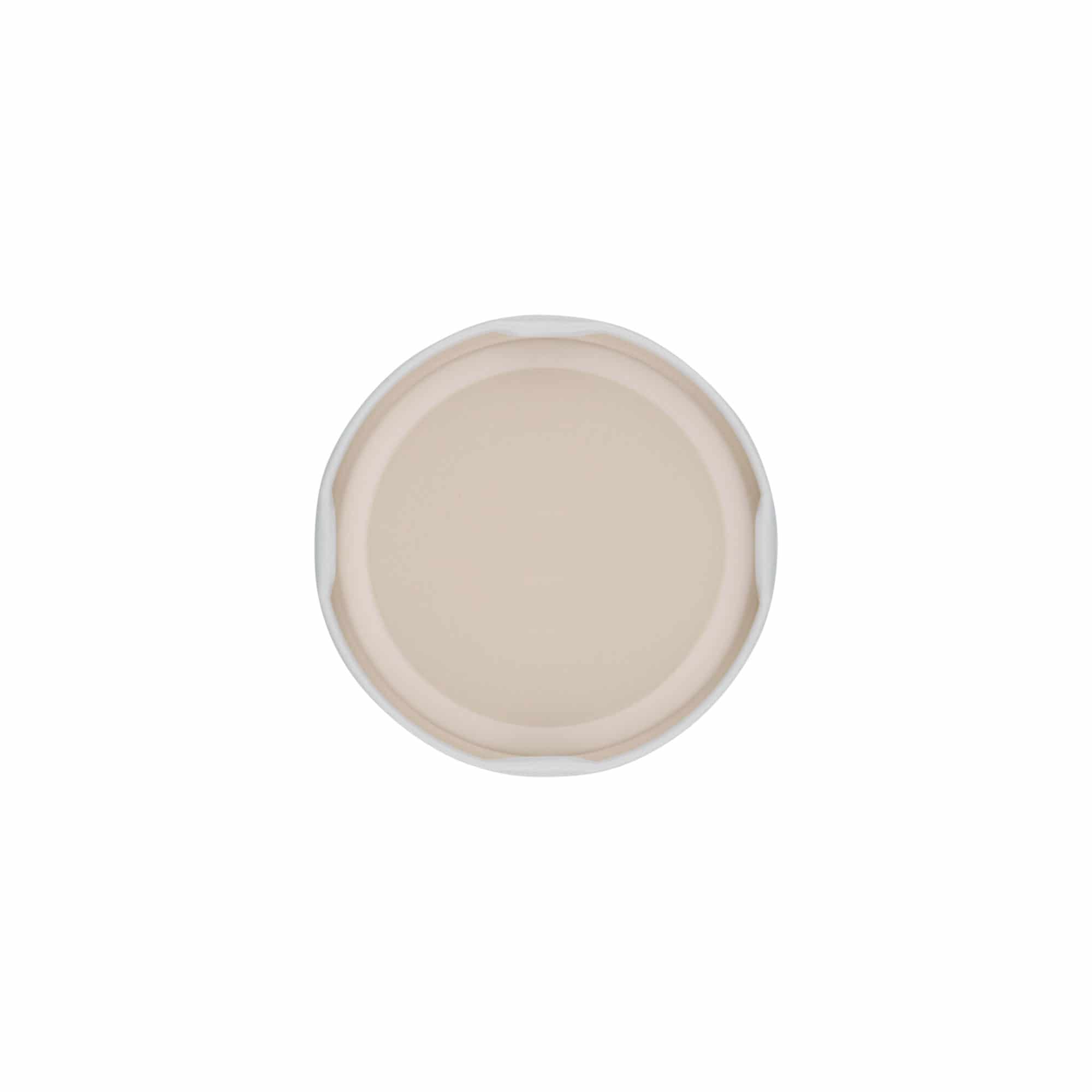 Tapa Twist-Off, hojalata, blanco, para boca: TO 66