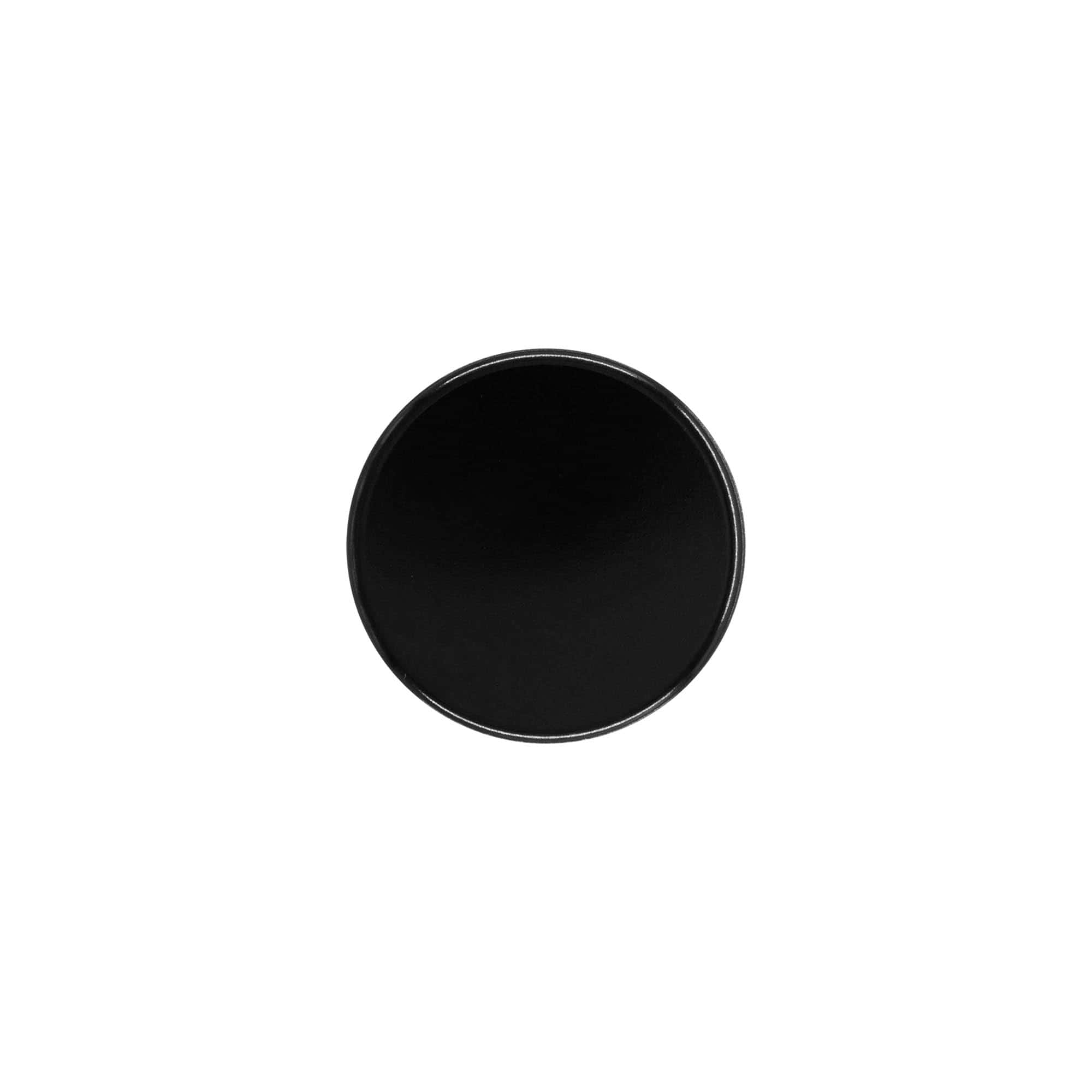 Tapa de rosca para 50 ml 'Blue Edition', plástico HPM, negro