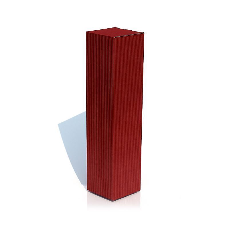 Caja de regalo 'Onda', cuadrada, cartón, rojo burdeos Caja de regalo 'Onda', cuadrada, cartón, rojo burdeos