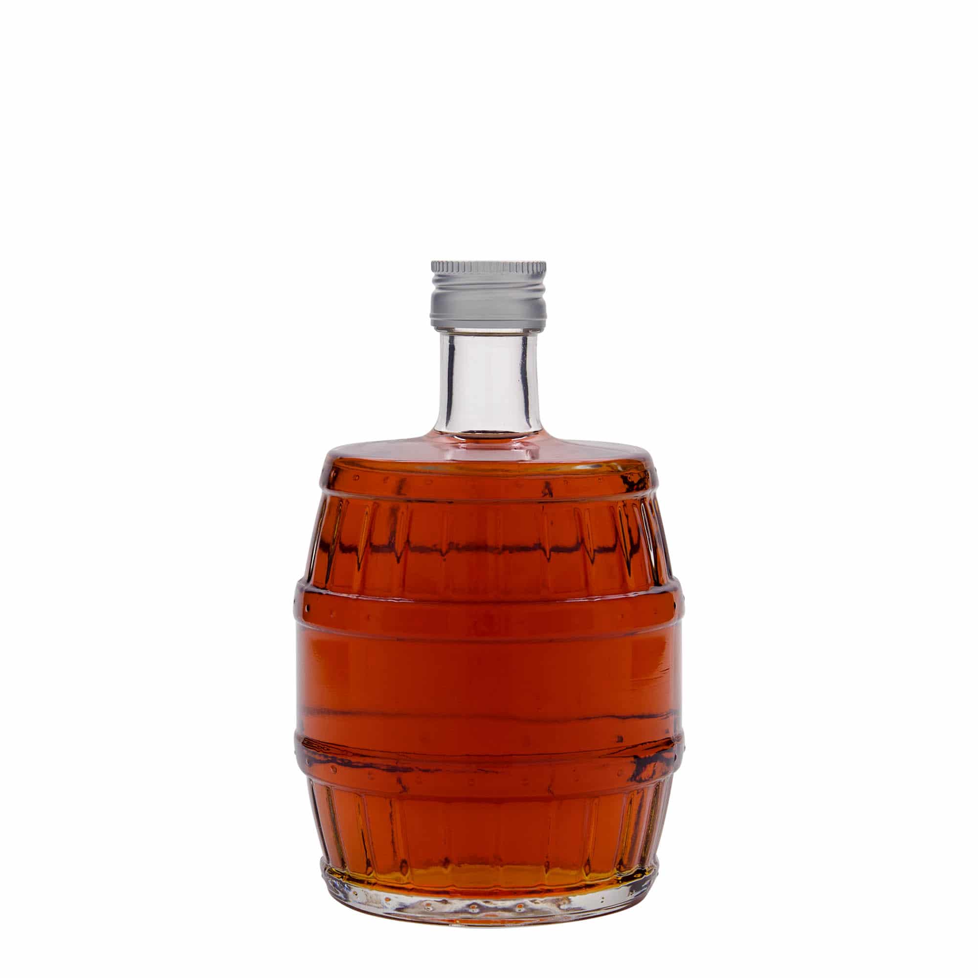Botella de vidrio 'Barril' de 500 ml, boca: PP 28