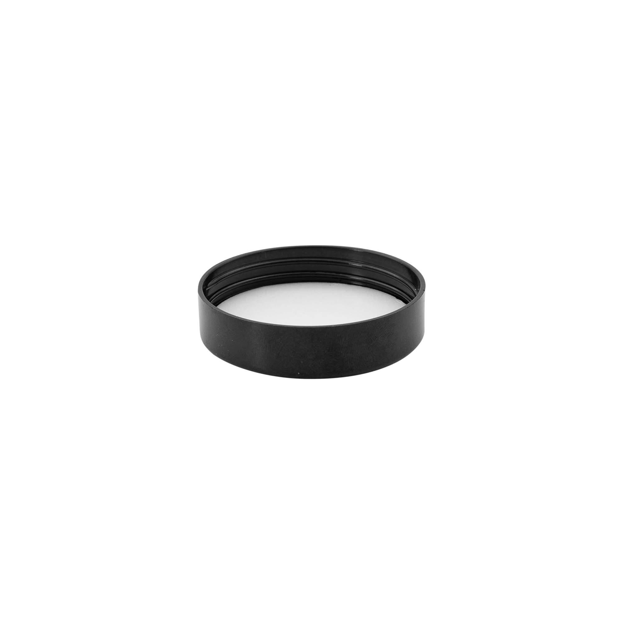 Tapón de rosca para 'Blue Edition' de 50 ml, plástico de HPM, negro