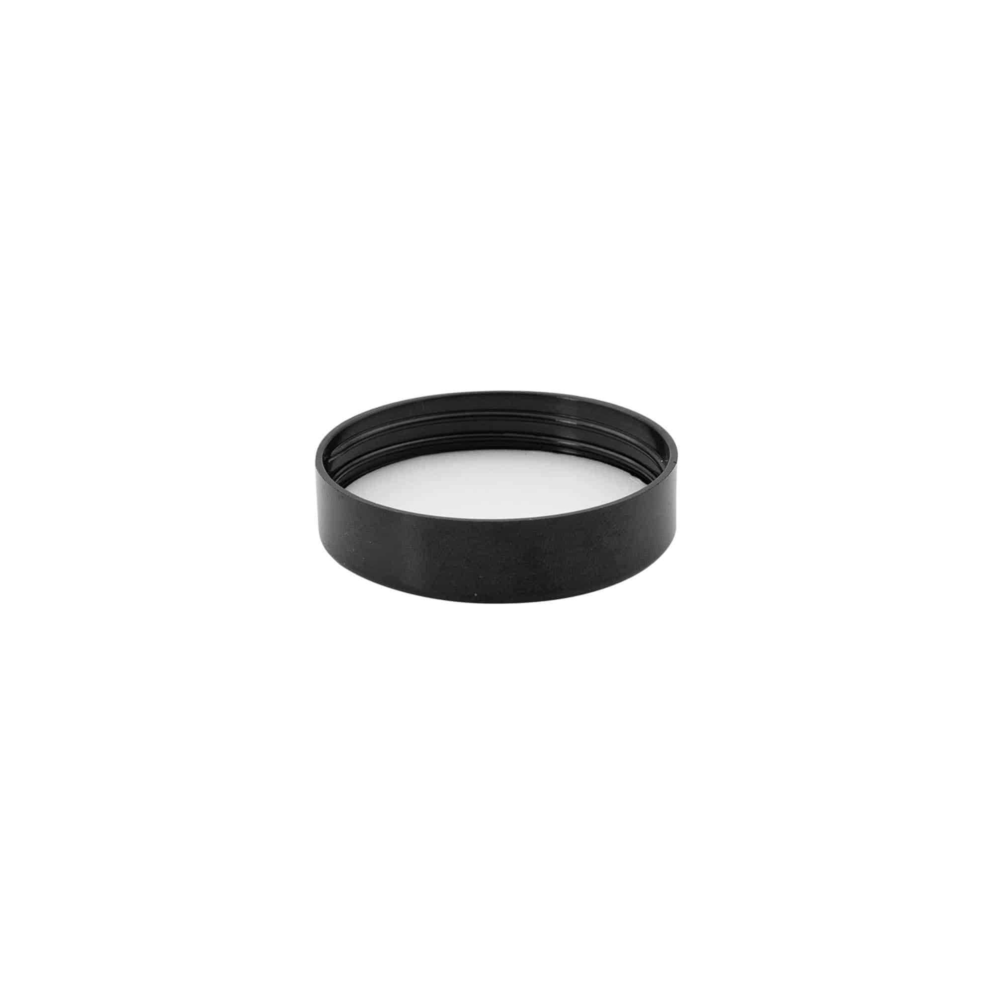 Tapa de rosca para 50 ml 'Blue Edition', plástico HPM, negro