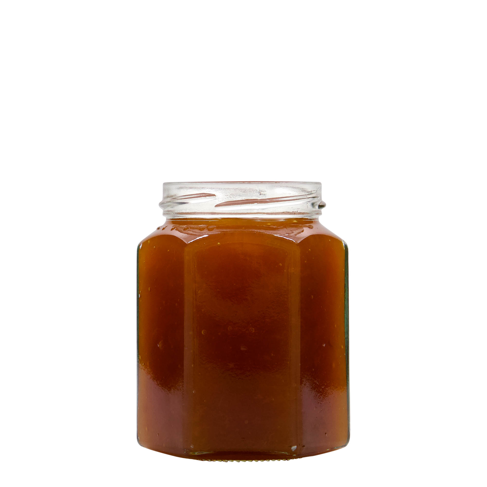 288 ml tarro hexagonal, boca: Twist-Off (TO 63) 288 ml tarro hexagonal, boca: Twist-Off (TO 63)