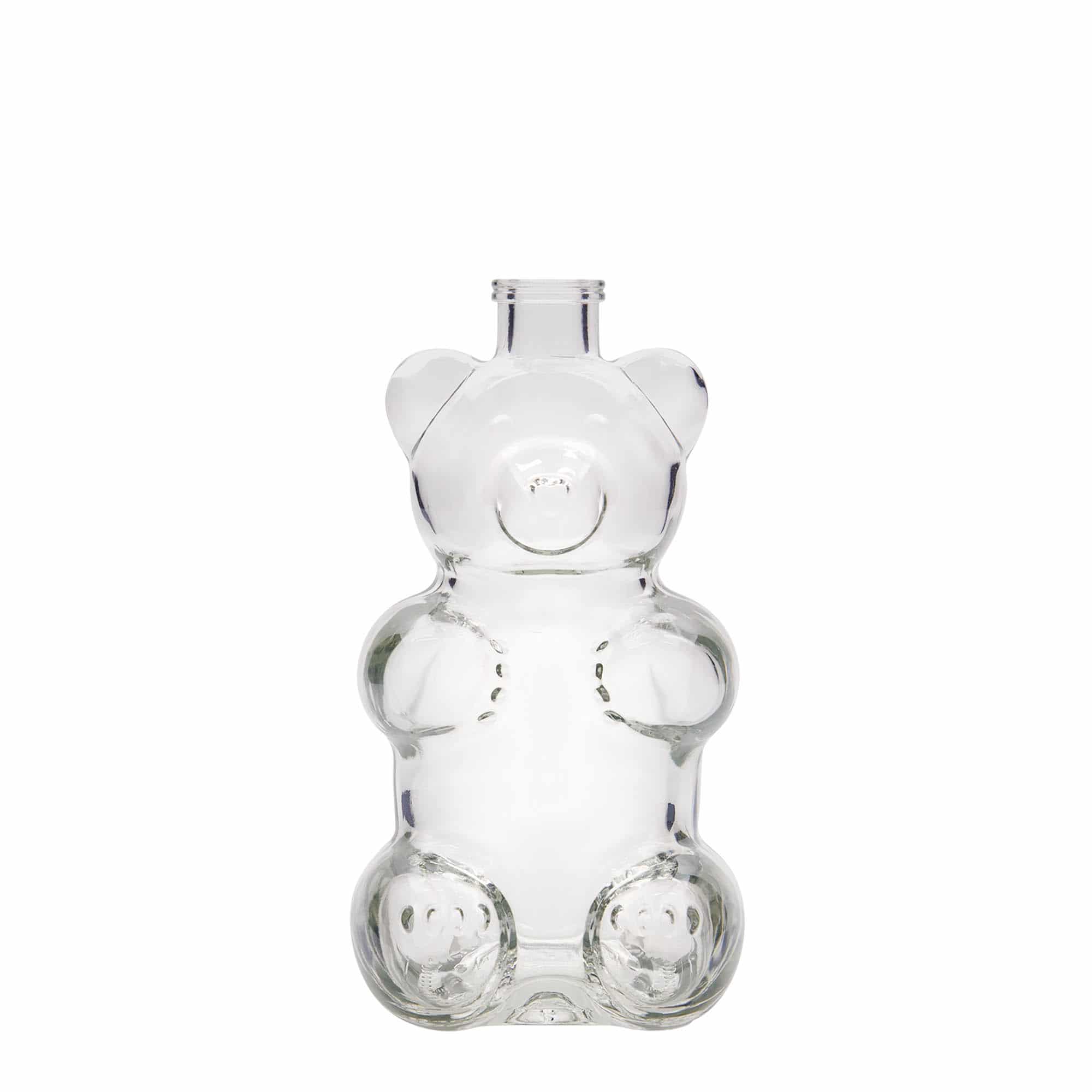 Botella de vidrio 'Oso' de 350 ml, boca: corcho