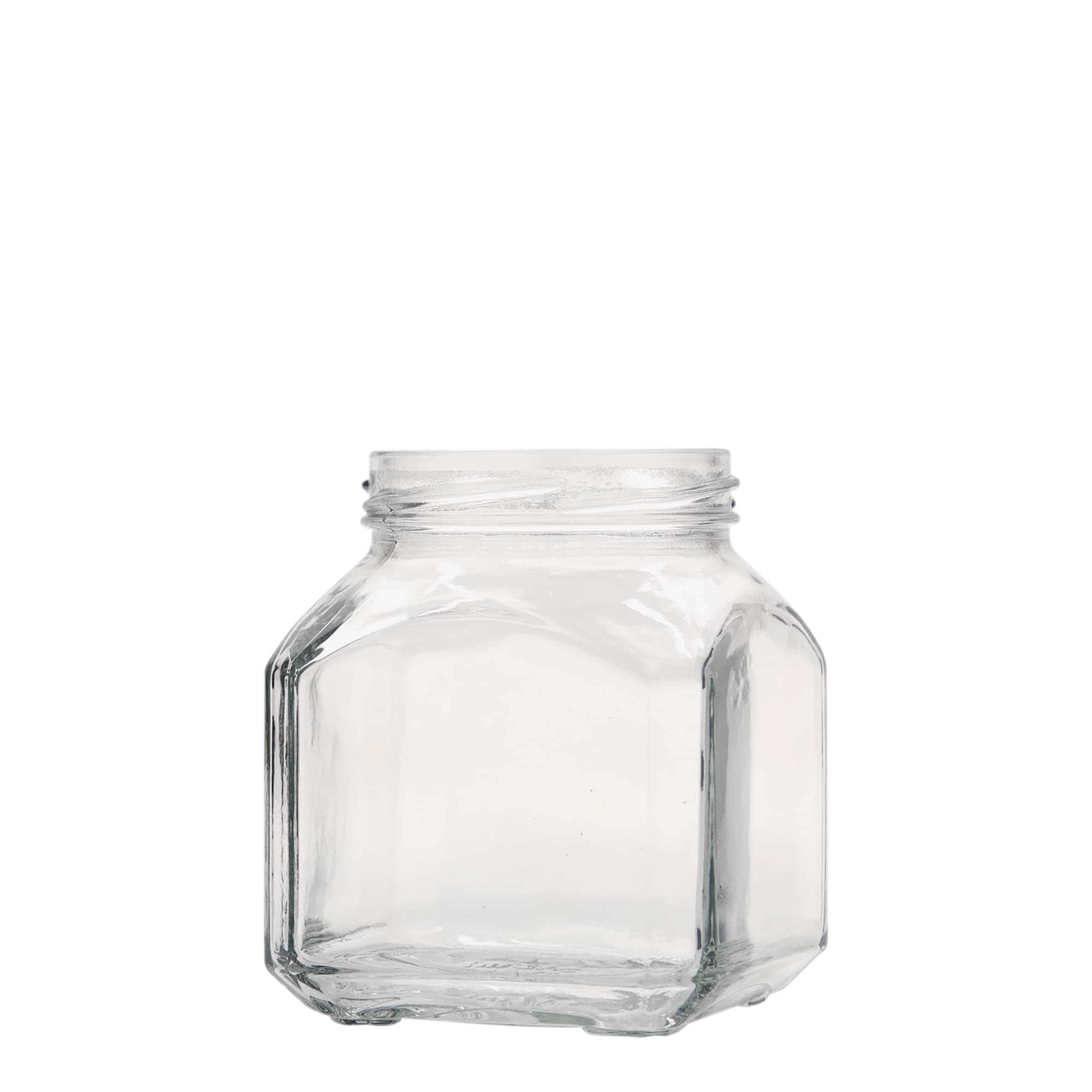 314 ml tarro cuadrado 'Milán', boca: Twist-Off (TO 63)