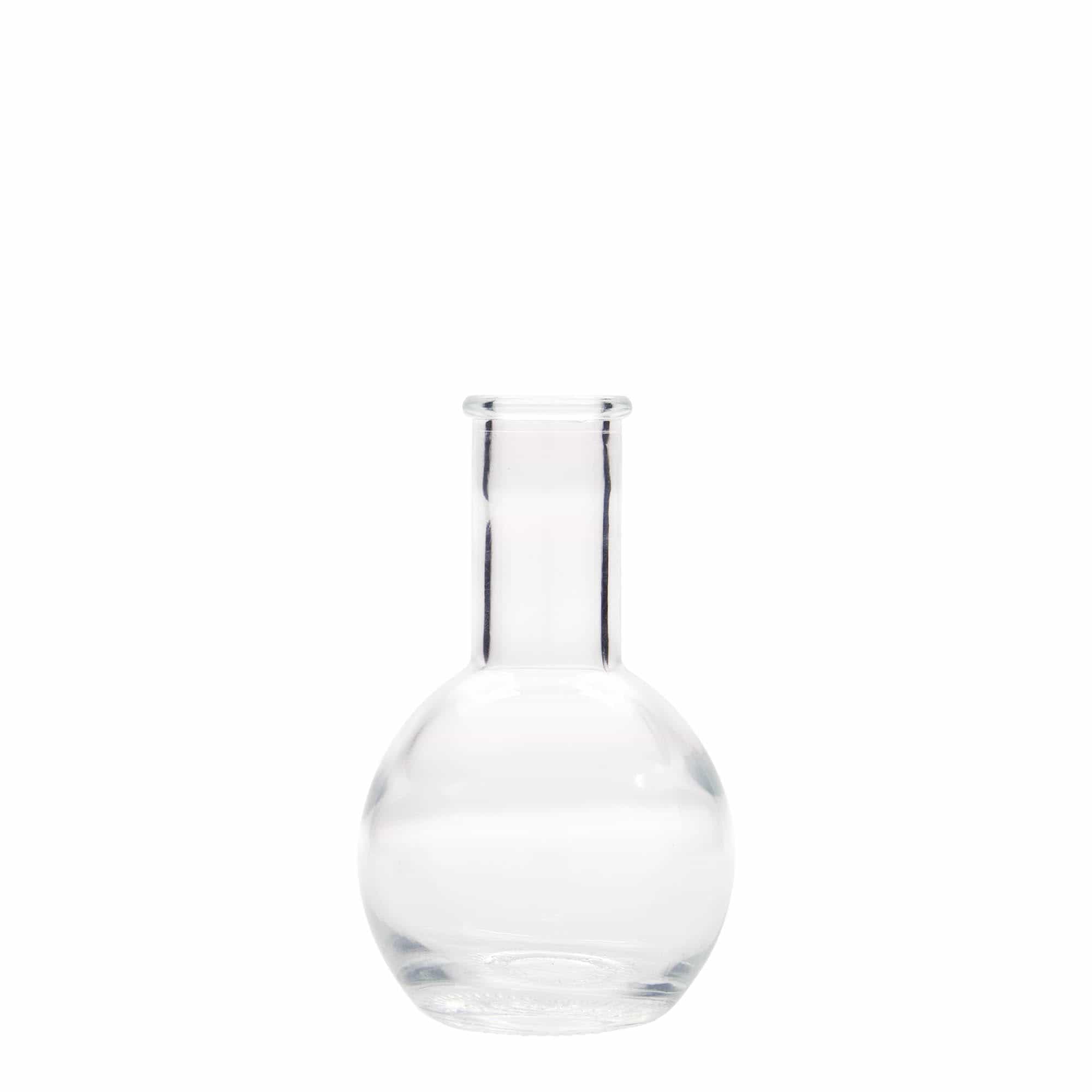 Botella de vidrio de 100 ml 'Tulipano', boca: corcho