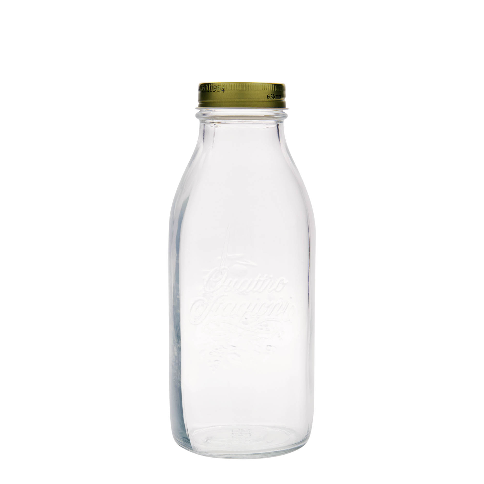 Botella de vidrio de 1.000 ml «Quattro Stagioni», boca: cierre de rosca