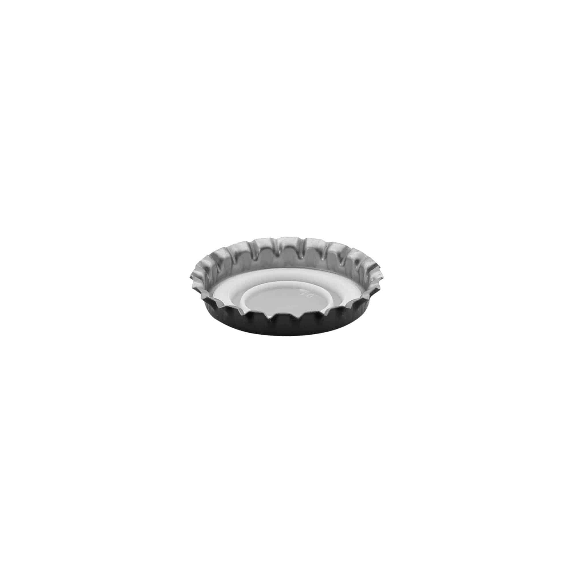 Tapones corona 29 mm, metal, negro
