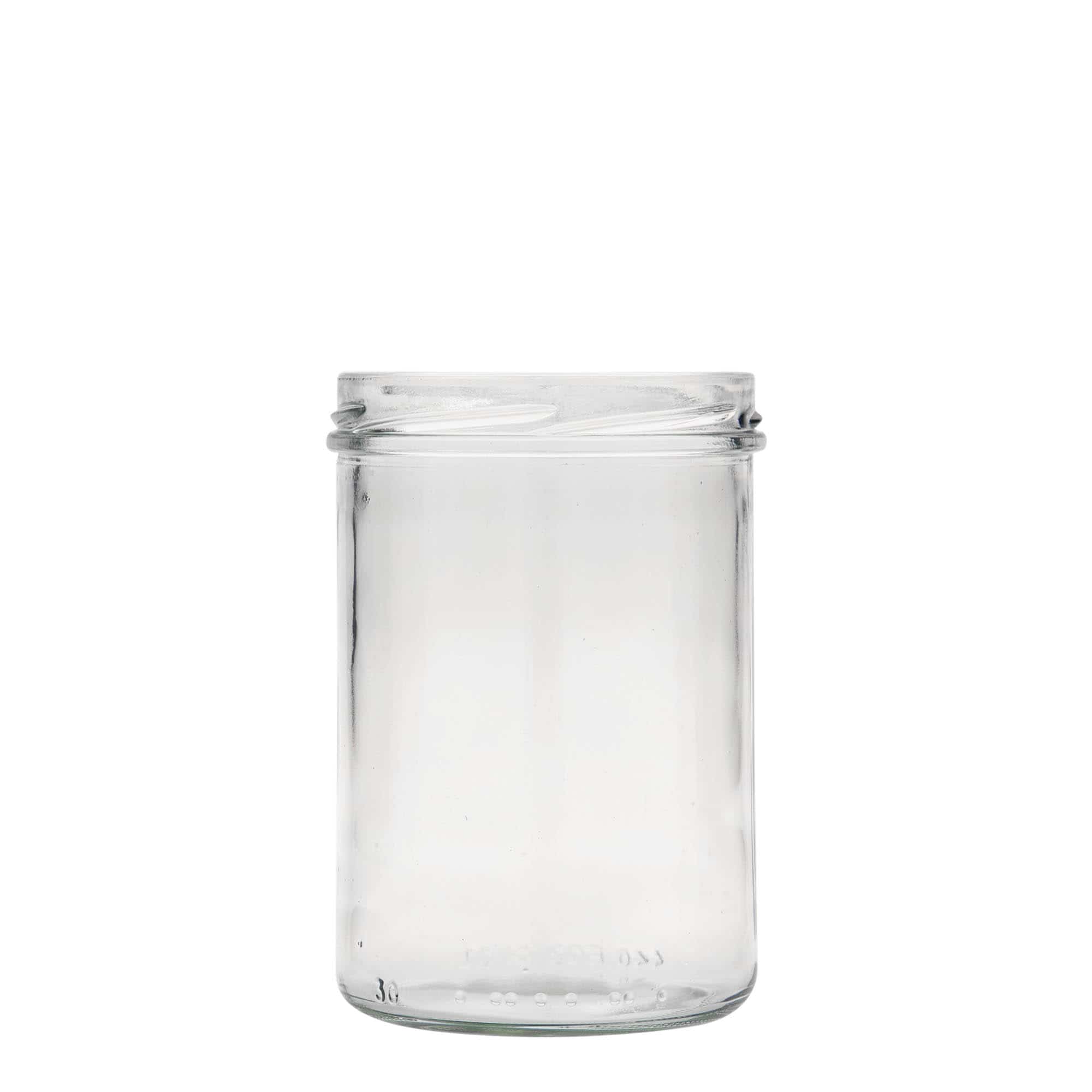 Tarro de vidrio cilíndrico alto de 440 ml, boca: Twist-Off (TO 82) Tarro de vidrio cilíndrico alto de 440 ml, boca: Twist-Off (TO 82)