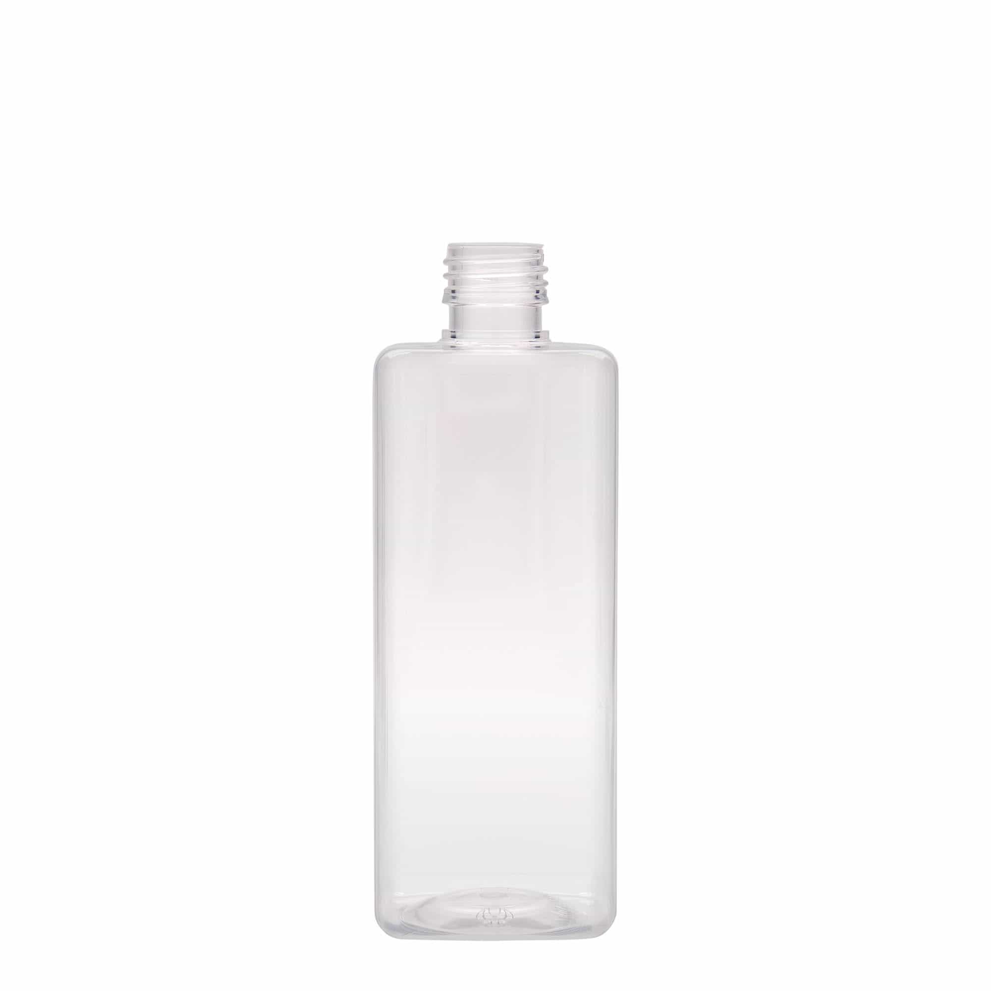 Botella de PET 'Karl' de 500 ml, cuadrada, plástico, boca: PP 28 Botella de PET 'Karl' de 500 ml, cuadrada, plástico, boca: PP 28