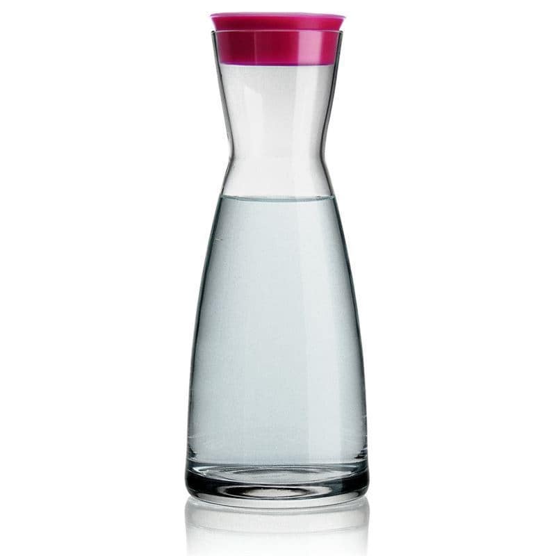 Jarra 'Ypsilon' de 1000 ml, vidrio, rosa fucsia