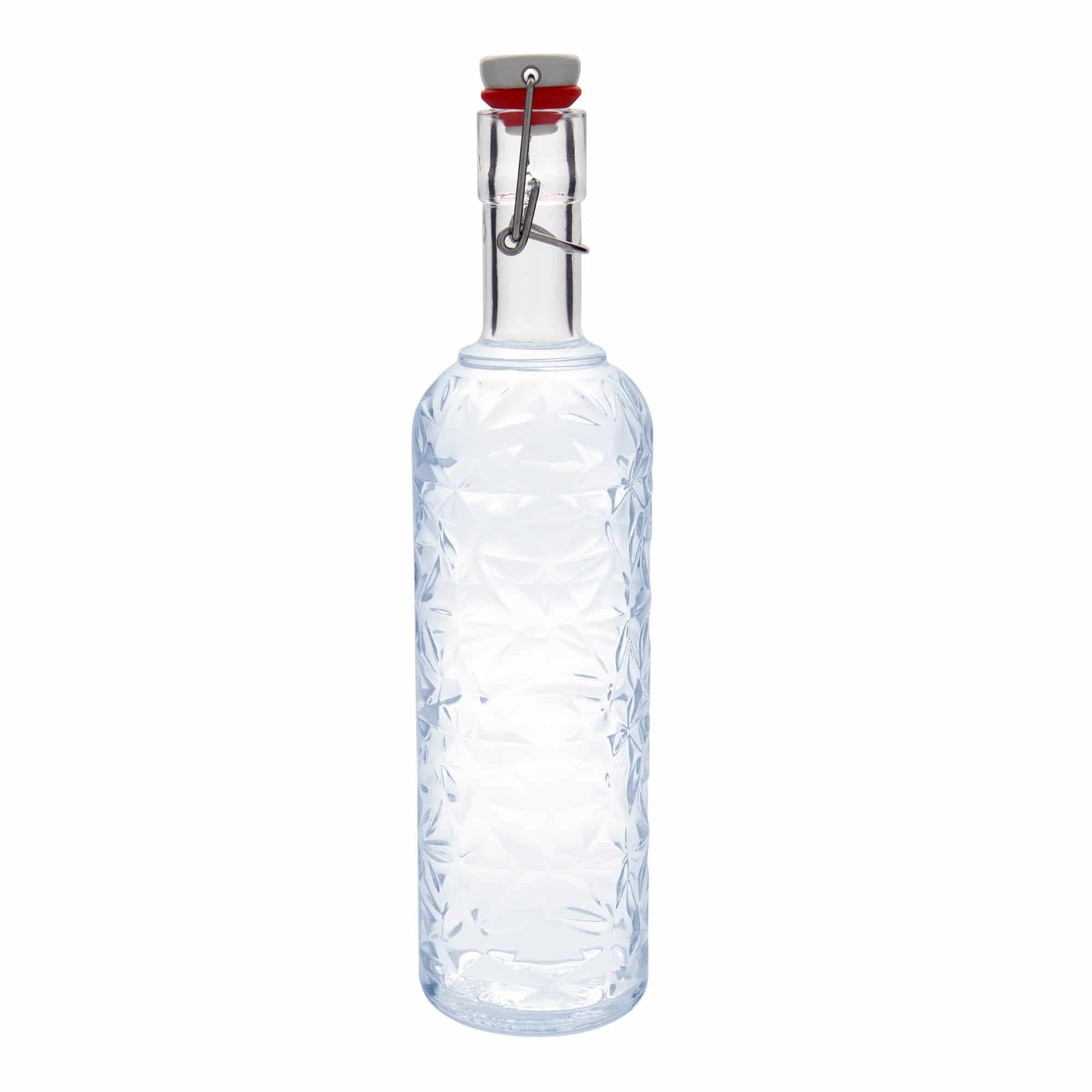 Botella de vidrio 'Oriente' de 1000 ml, boca: tapón mecánico