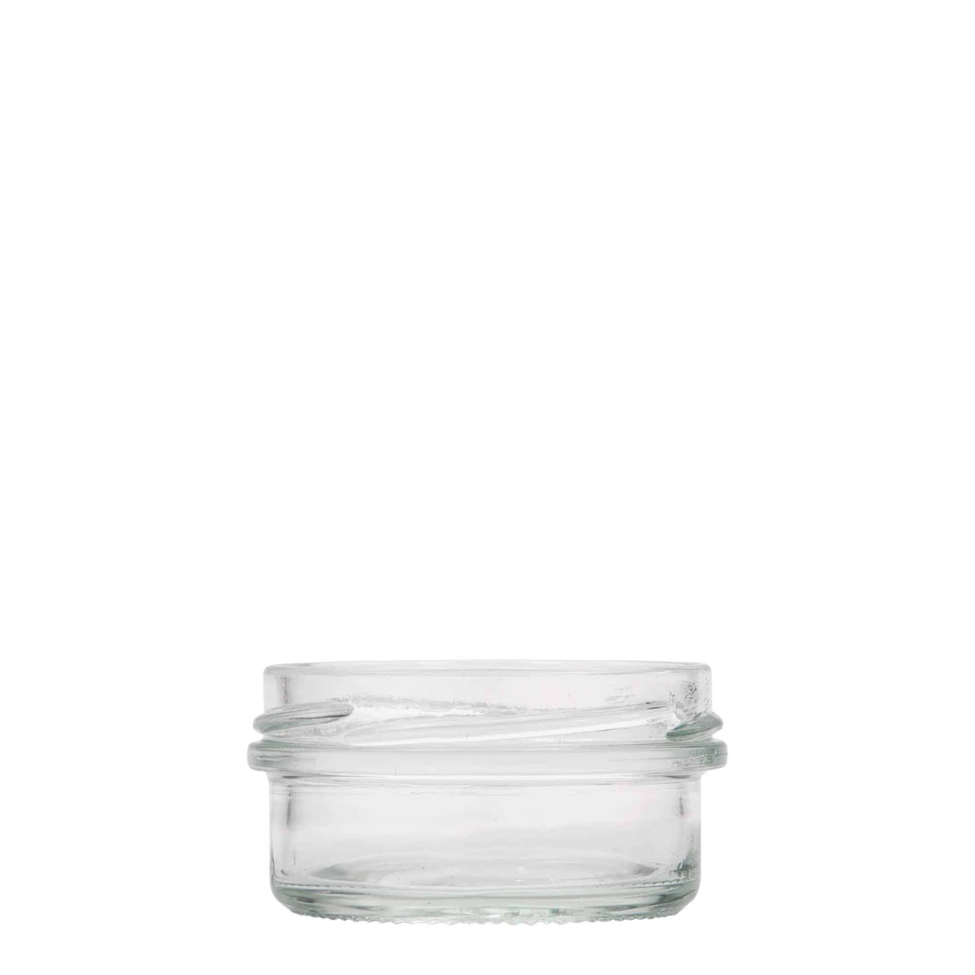 Tarro de vidrio cilíndrico liso de 65 ml, boca: Twist-Off (TO 66) Tarro de vidrio cilíndrico liso de 65 ml, boca: Twist-Off (TO 66)