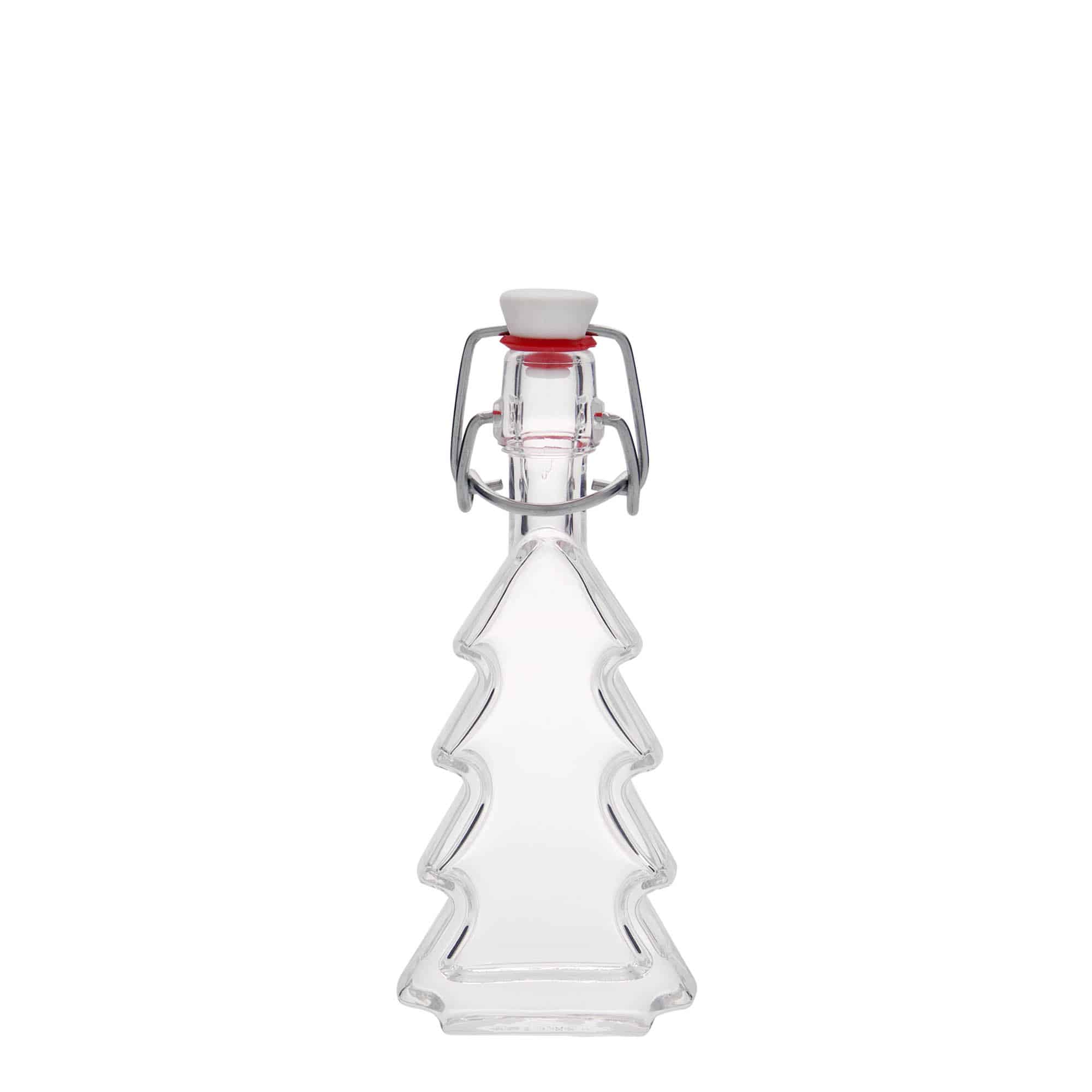 Botella de vidrio 'Árbol de Navidad' de 40 ml, boca: tapón mecánico