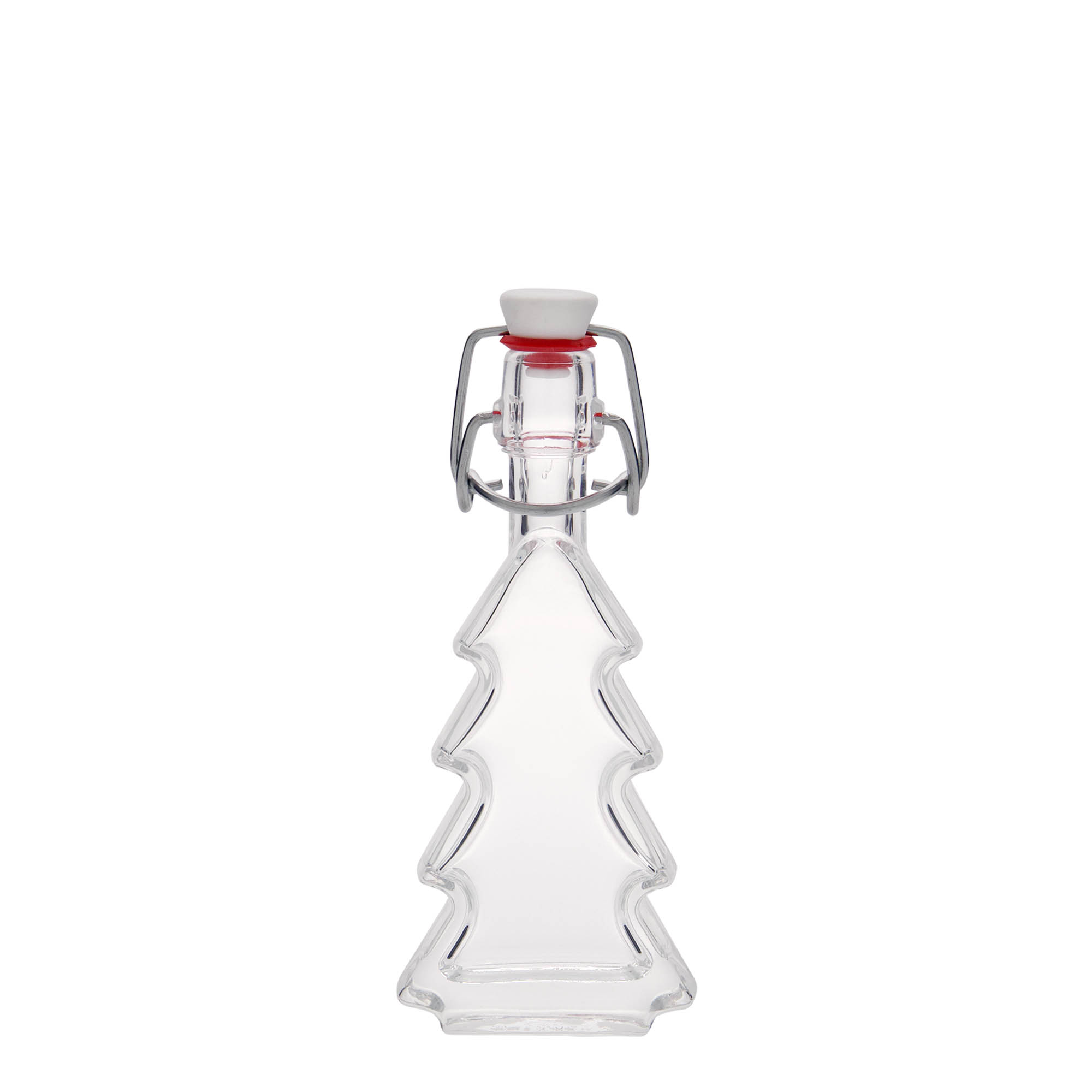 Botella de vidrio de 40 ml 'Árbol de Navidad', boca: cierre de palanca Botella de vidrio de 40 ml 'Árbol de Navidad', boca: cierre de palanca