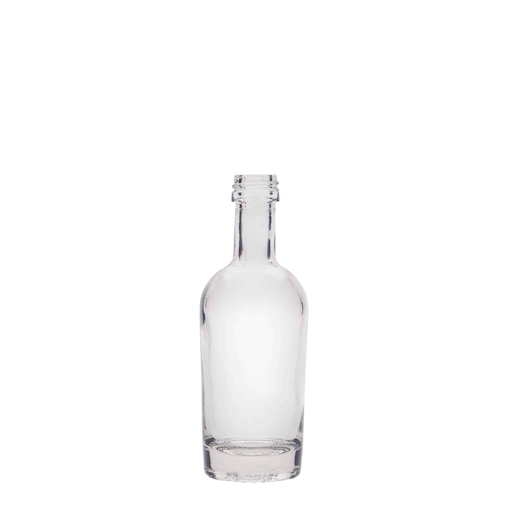 Botella de vidrio de 50 ml «Pepe», boca: PP 18