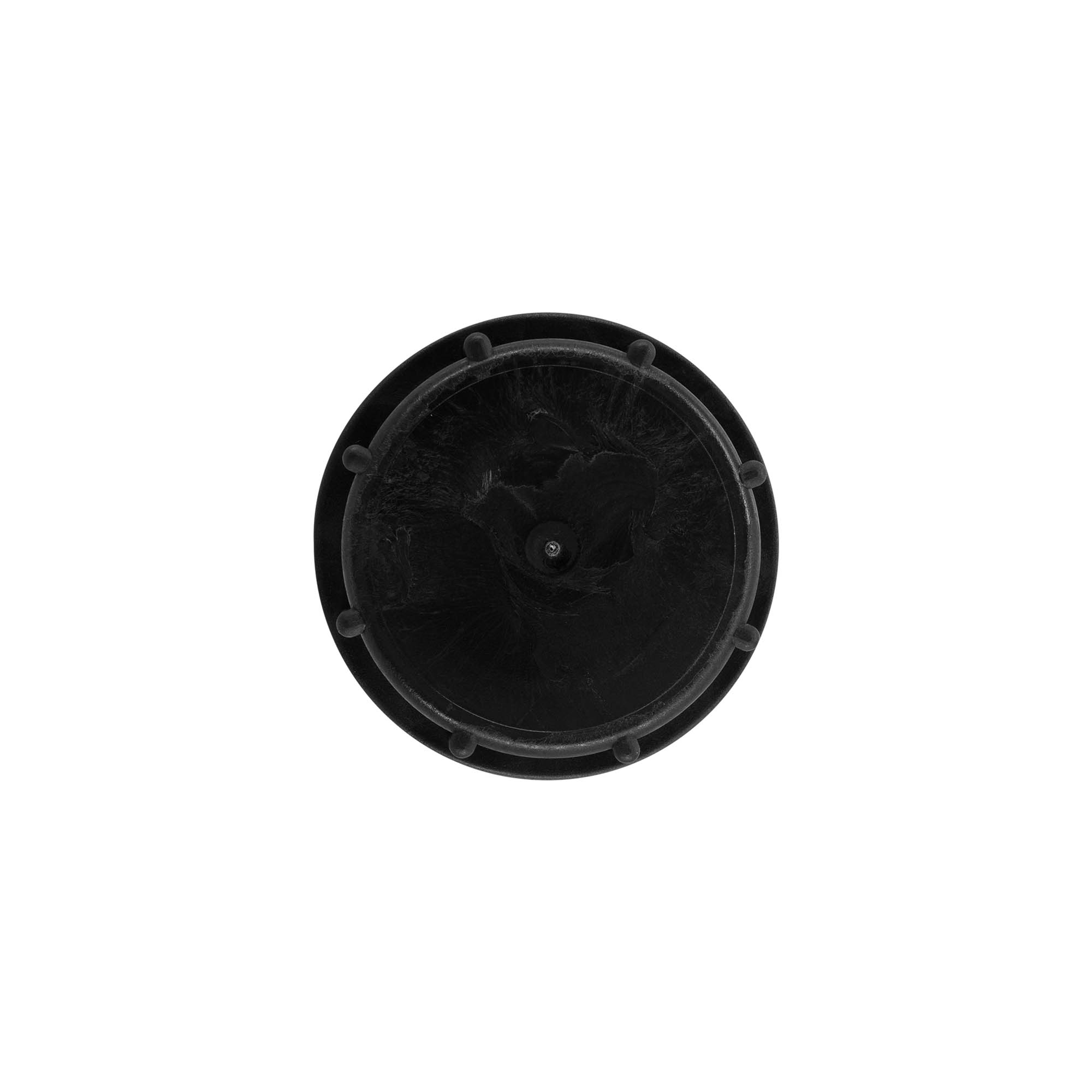 Tapa roscada, plástico PP, negro, para boca: ND55 Tapa roscada, plástico PP, negro, para boca: ND55