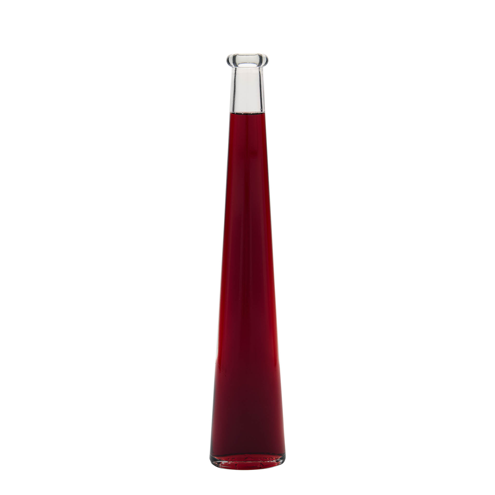 Botella de cristal de 200 ml 'Dama Ovale', ovalada, boca: corcho