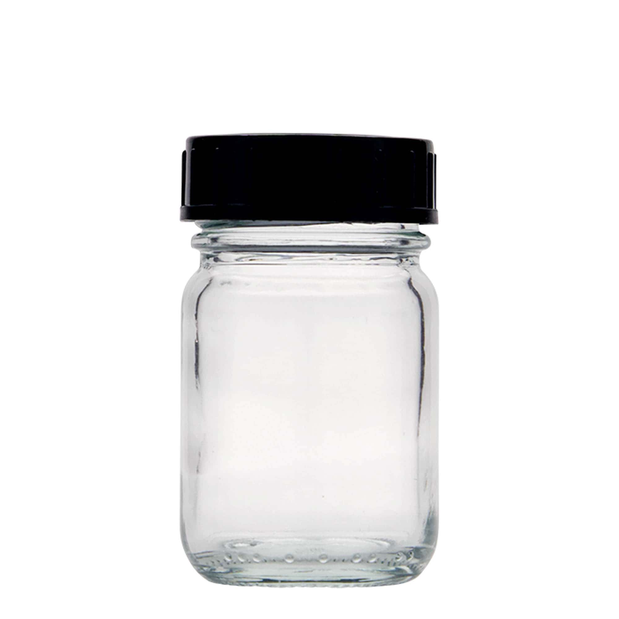 Tarro de boca ancha de 50 ml, boca: DIN 40