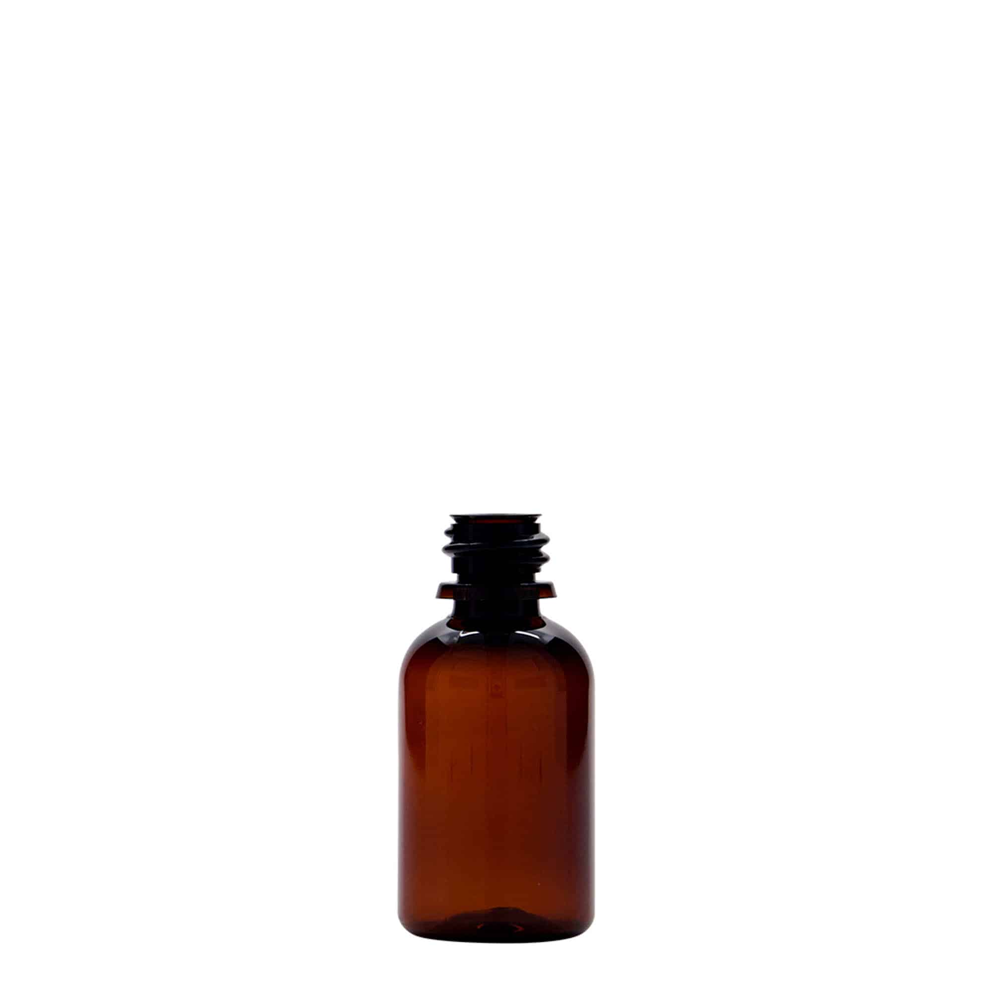 Frasco de medicamentos de PET 'Easy Living' de 30 ml, marrón, plástico, boca: DIN 18 Frasco de medicamentos de PET 'Easy Living' de 30 ml, marrón, plástico, boca: DIN 18