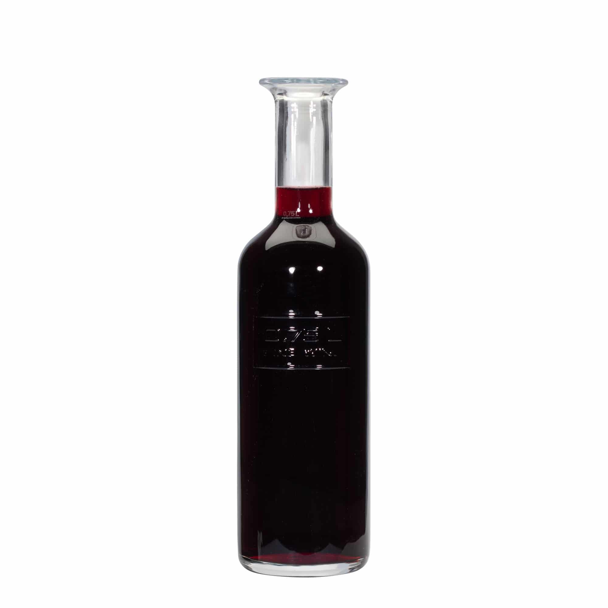 Botella de vidrio 'Optima Fine Wine' de 750 ml, boca: corcho