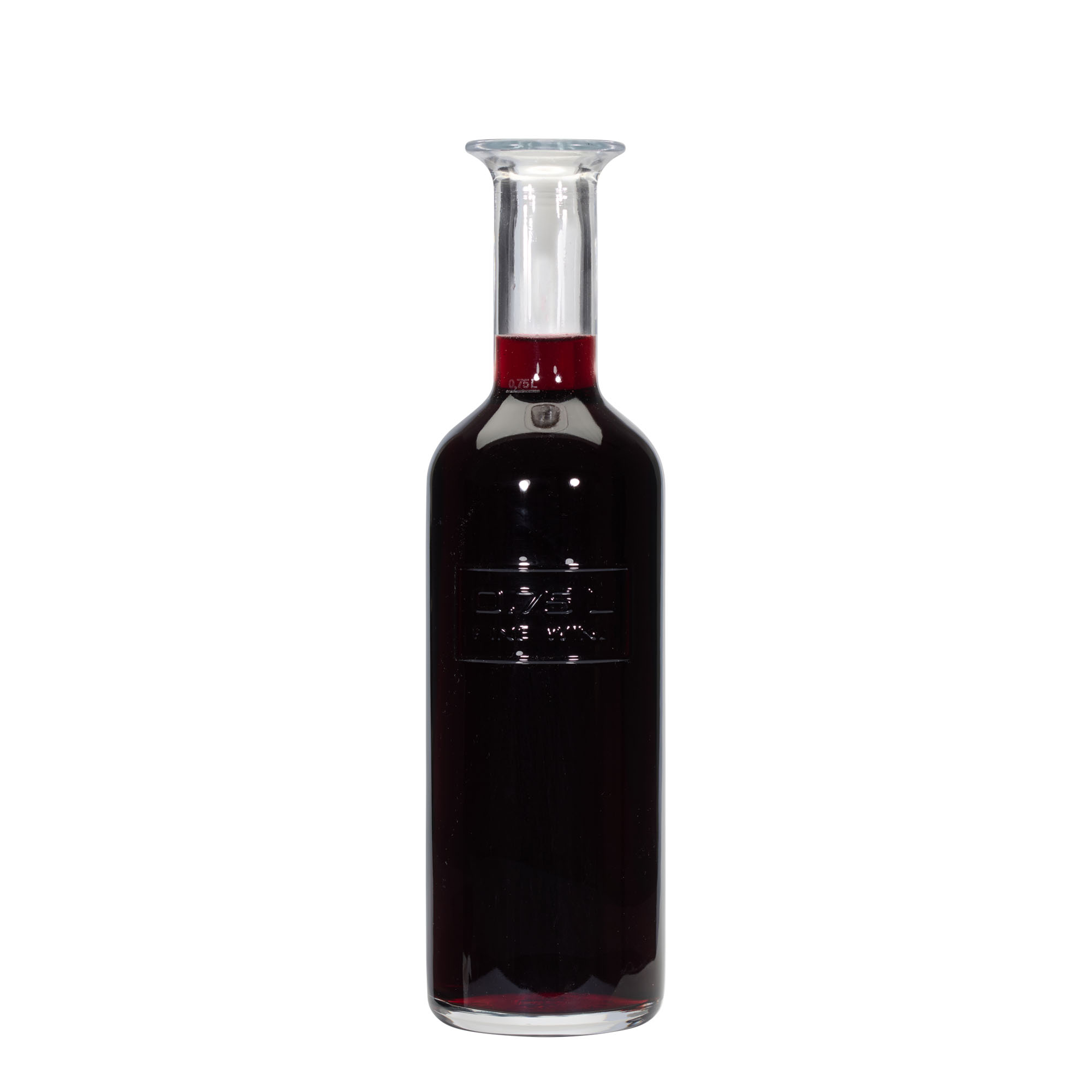 Botella de vidrio de 750 ml 'Optima Fine Wine', boca: corcho