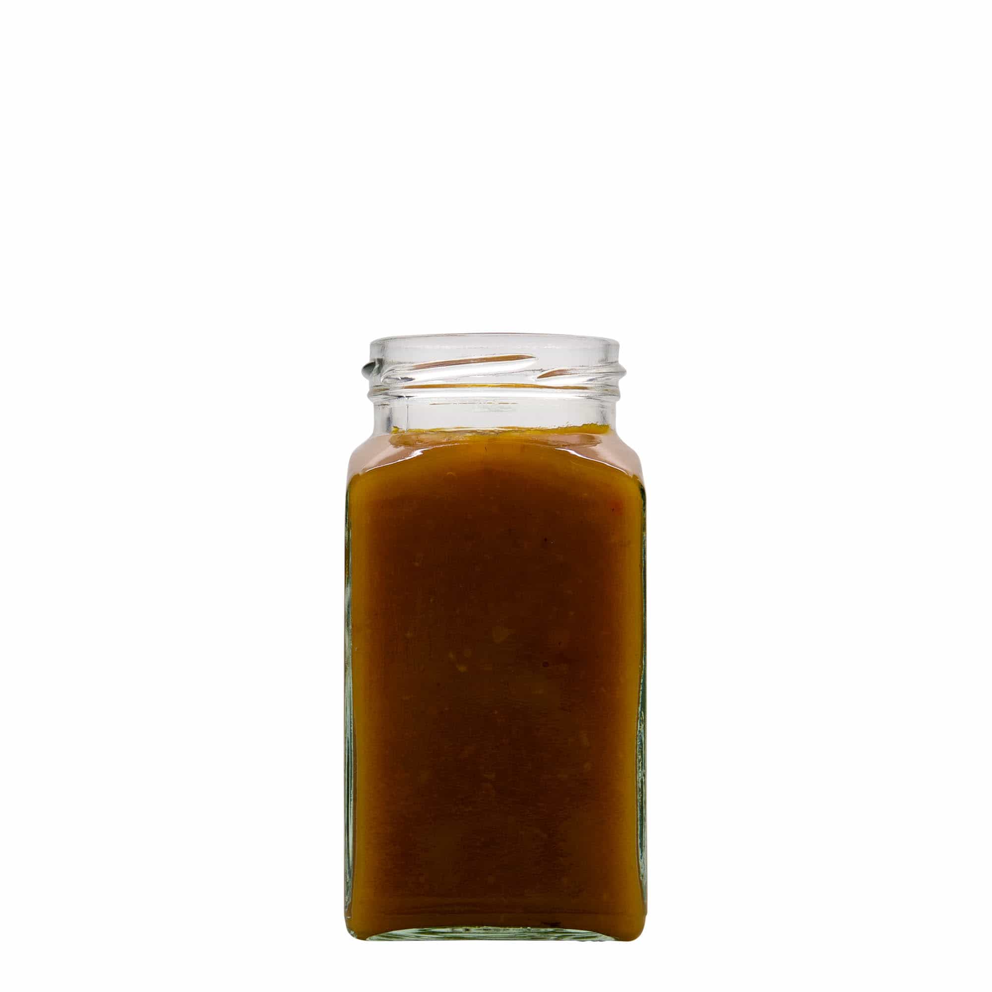 Tarro cuadrado de 312 ml, boca: Twist-Off (TO 58)