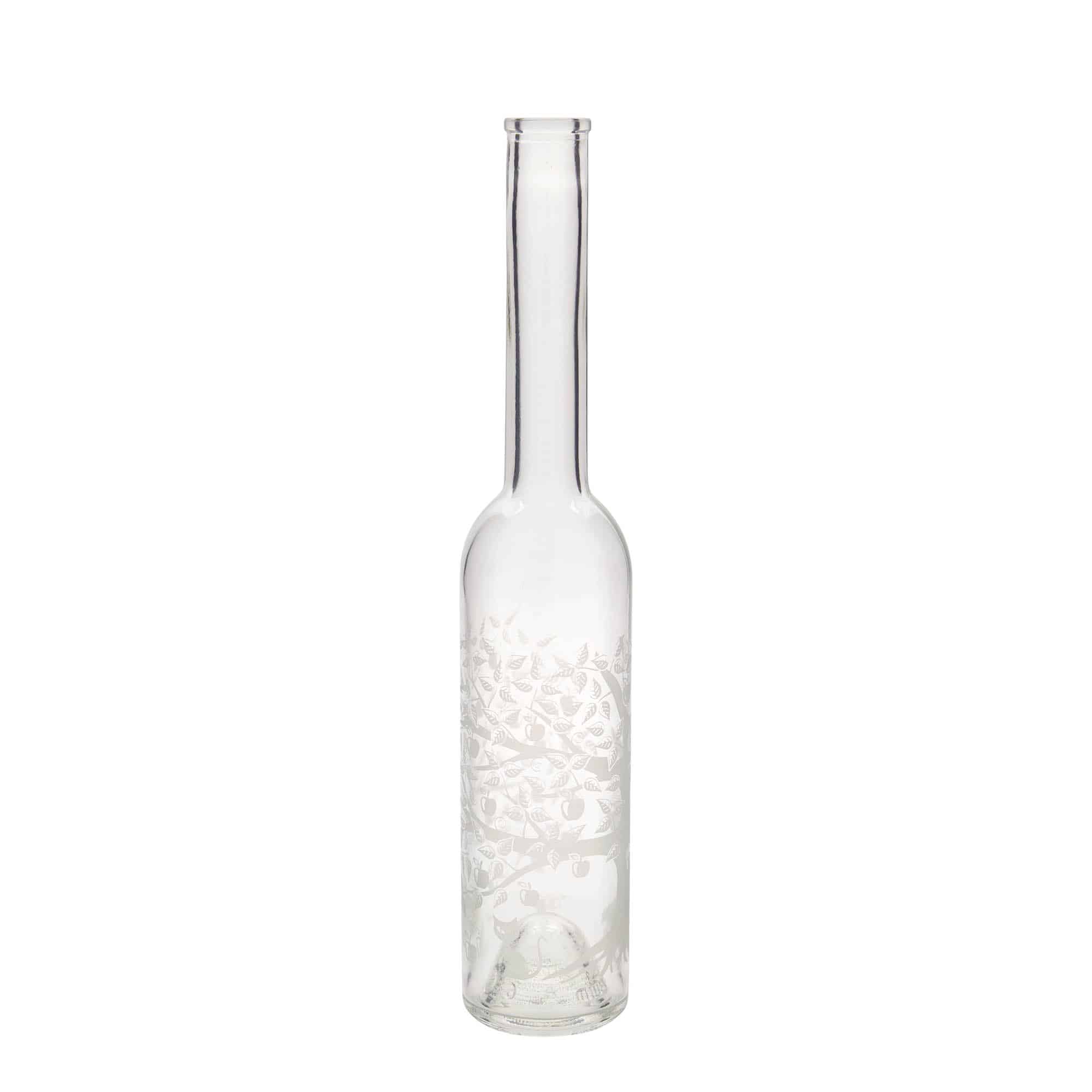 Botella de vidrio 'Opera' de 350 ml, motivo: manzano, boca: corcho Botella de vidrio 'Opera' de 350 ml, motivo: manzano, boca: corcho