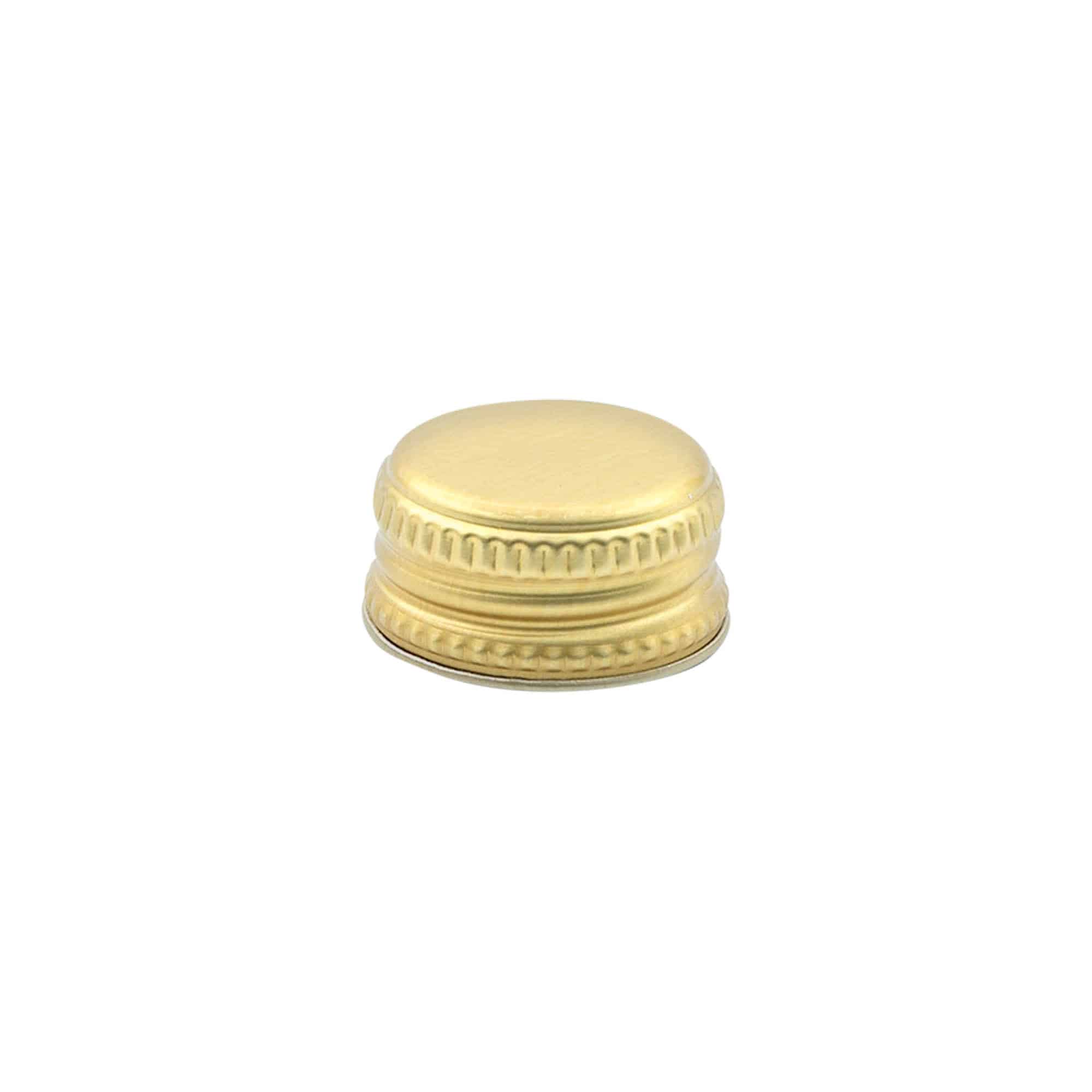 Tapón de rosca, metal, dorado, para boca: PP 28