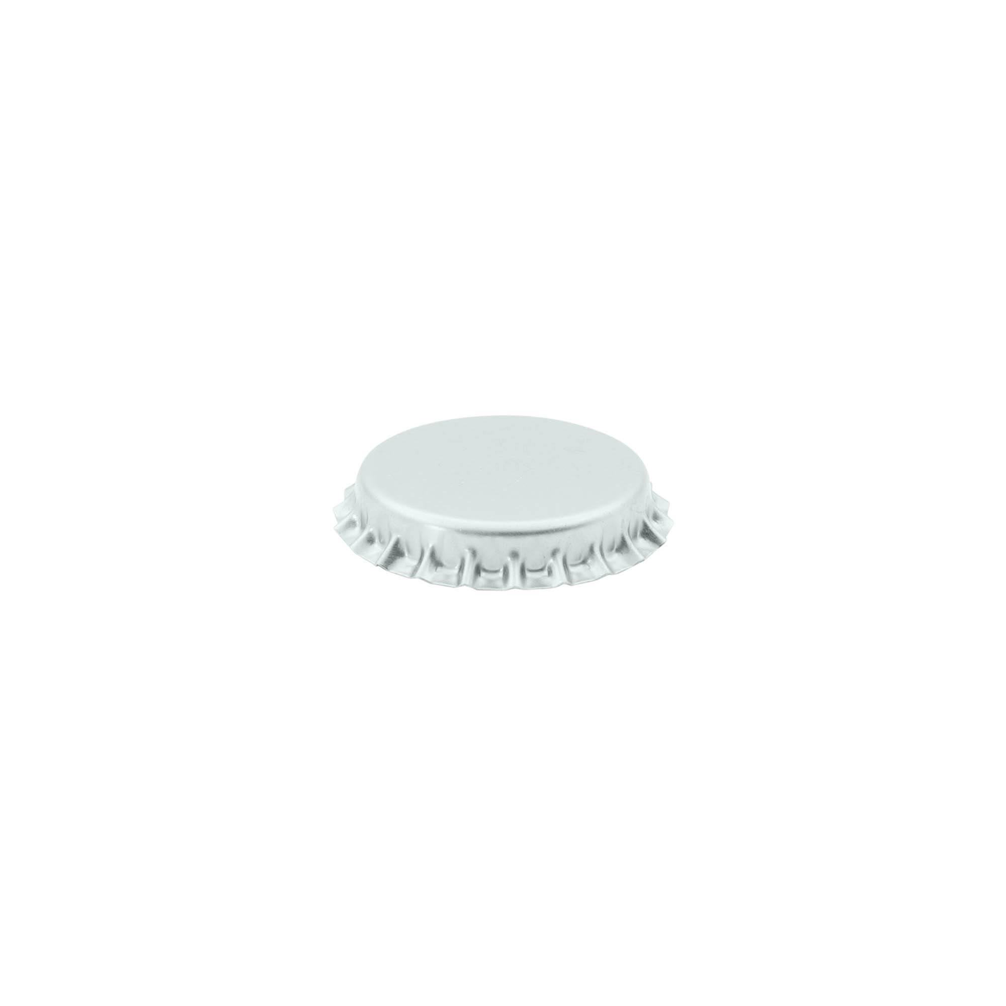 Tapones corona 29 mm, metal, plateado Tapones corona 29 mm, metal, plateado