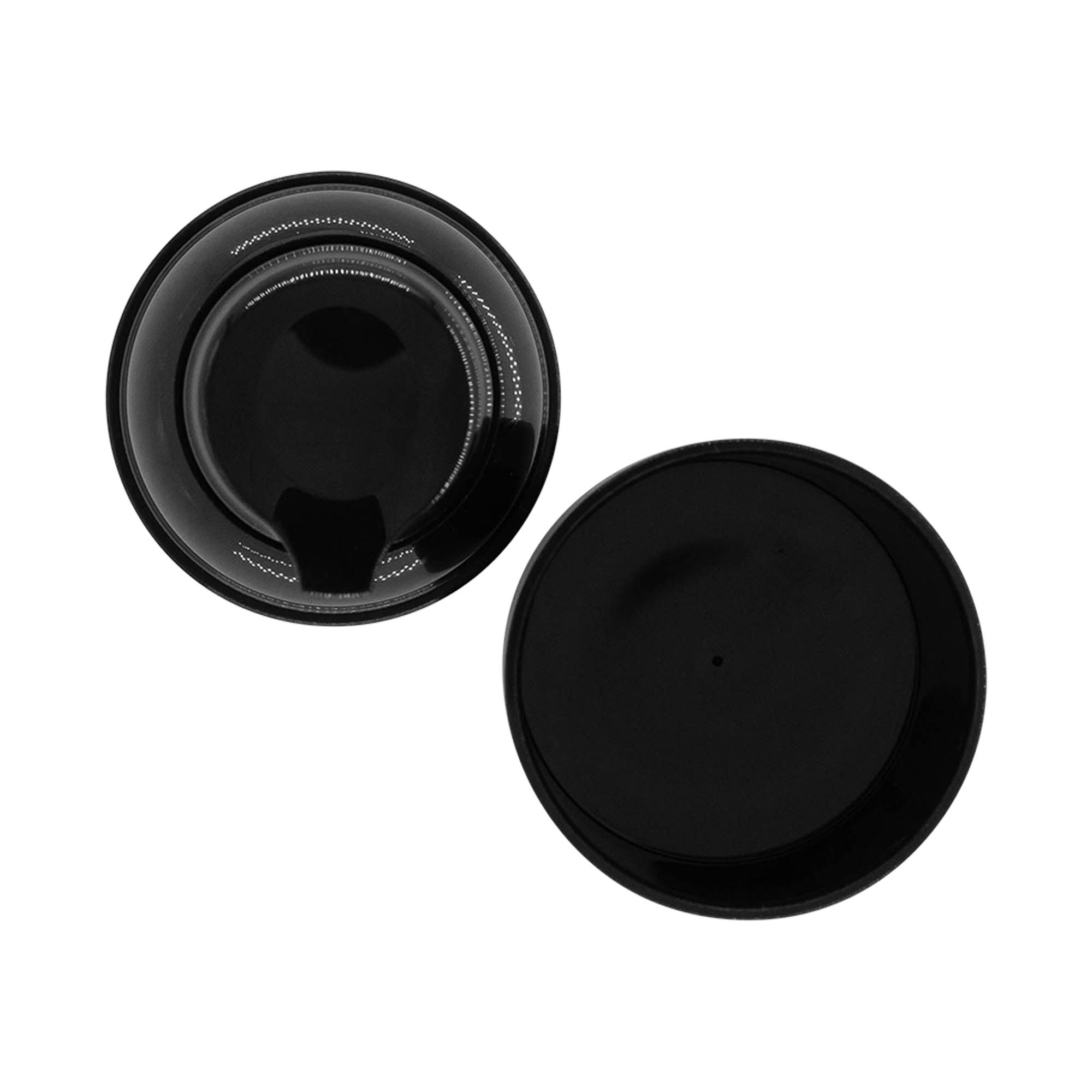 Cabezal de bomba dispensadora airless "Mezzo", tipo D, plástico PP, negro con tapa negra