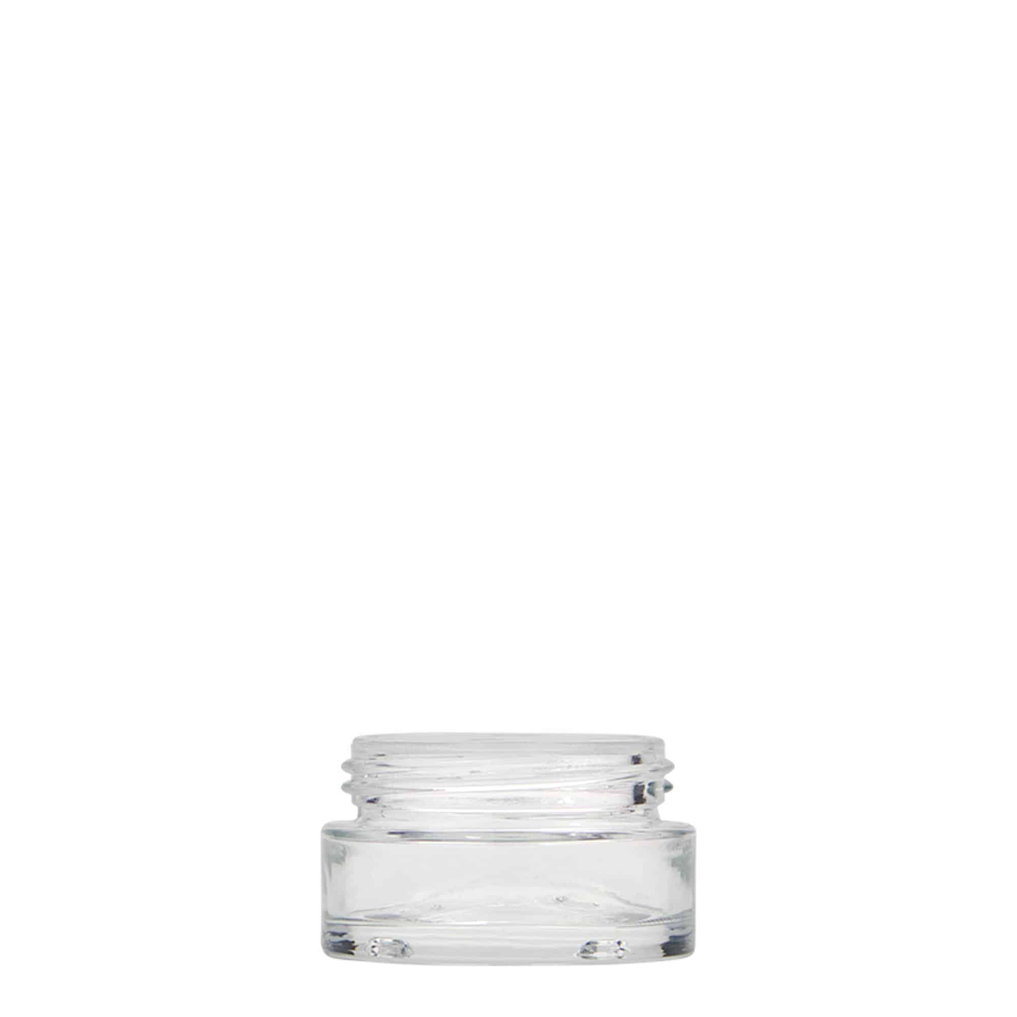 15 ml tarro «Clear Edition», vidrio, boca: cierre de rosca