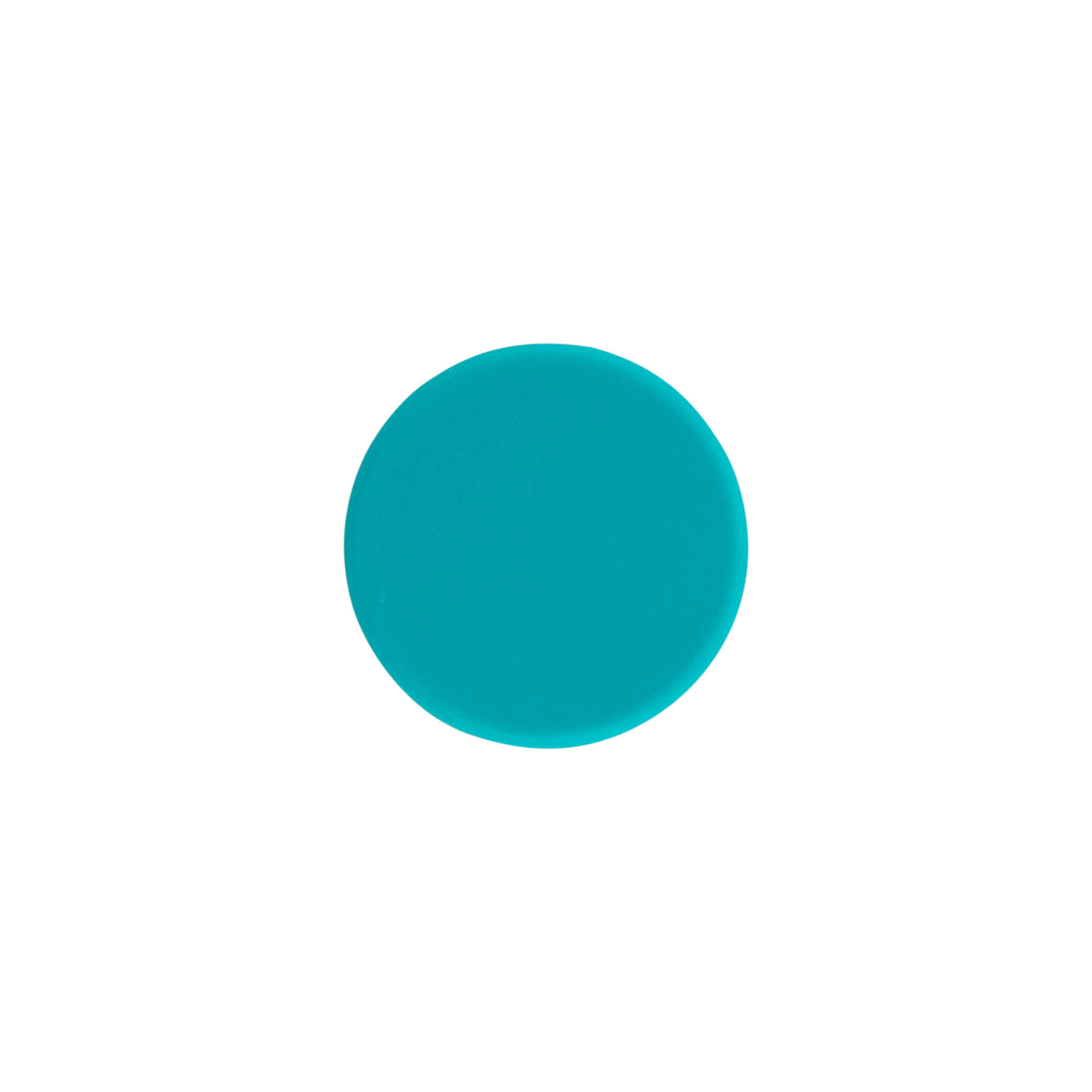 Tapa de rosca, plástico ABS, turquesa, para boca: GPI 28/400