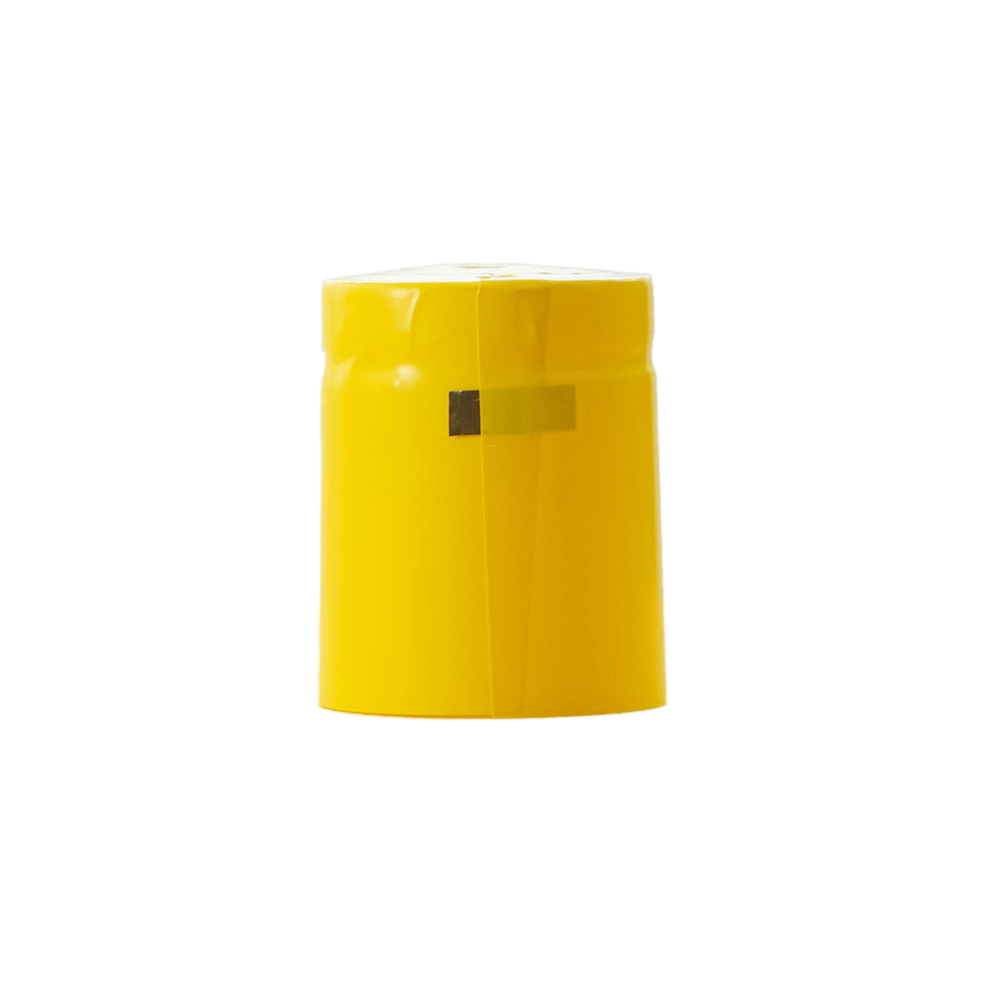 Cápsula retráctil 32x41, plástico PVC, amarillo Cápsula retráctil 32x41, plástico PVC, amarillo