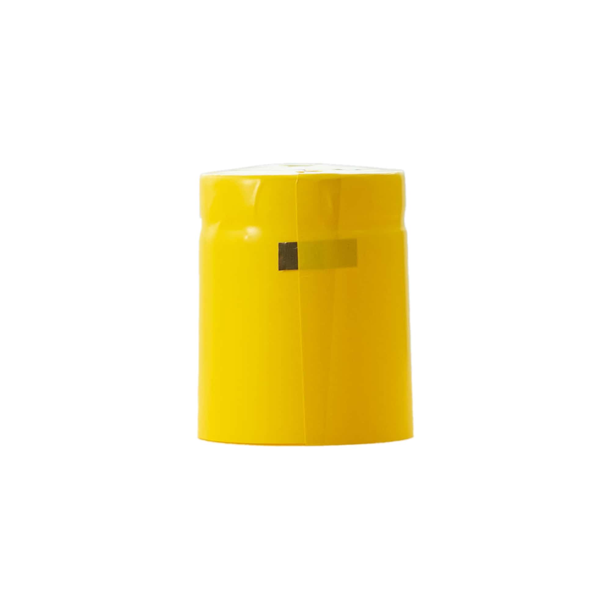 Cápsula retráctil 32x41, plástico PVC, amarillo