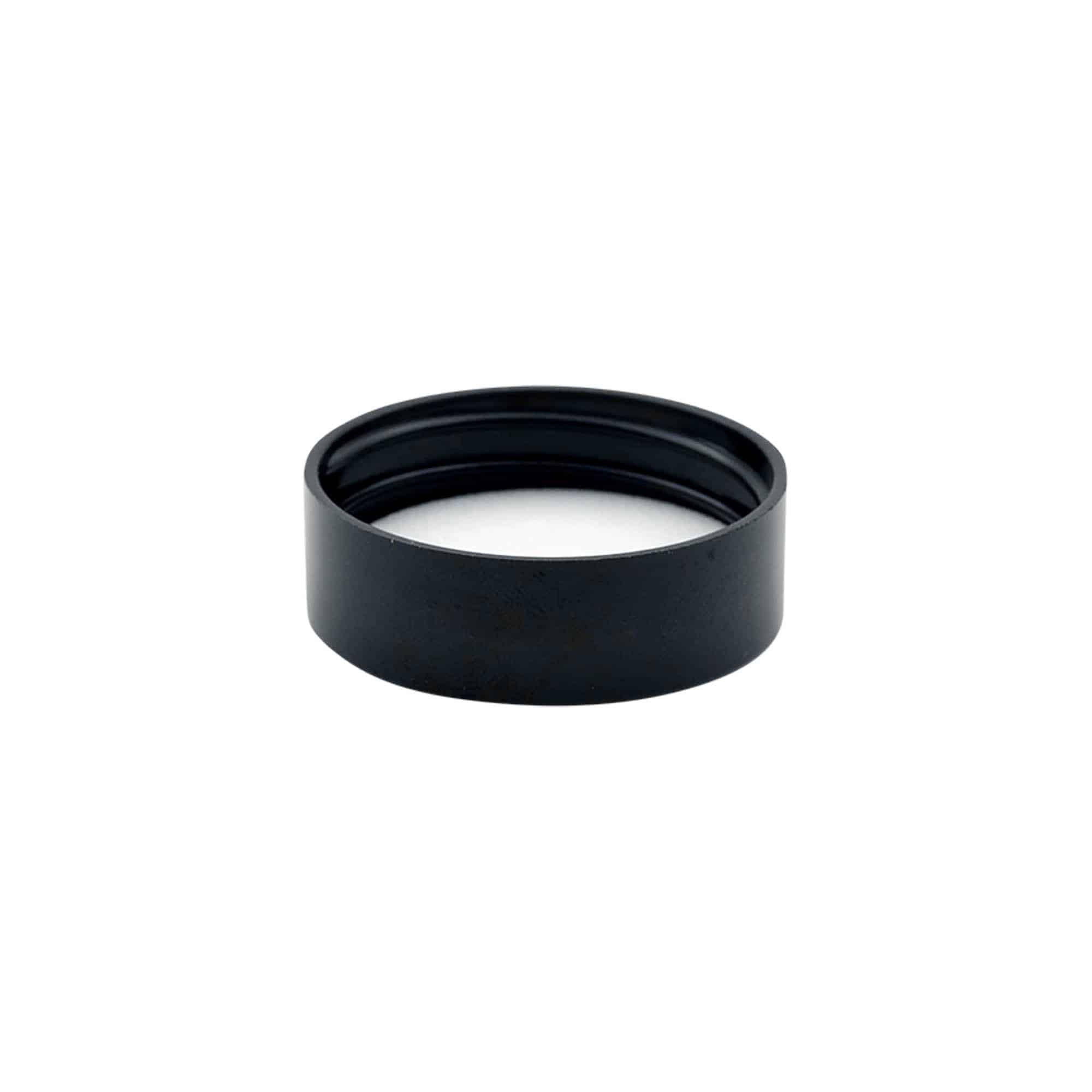 Tapón de rosca para 'Brown Line' de 30 ml, plástico de HPM, negro