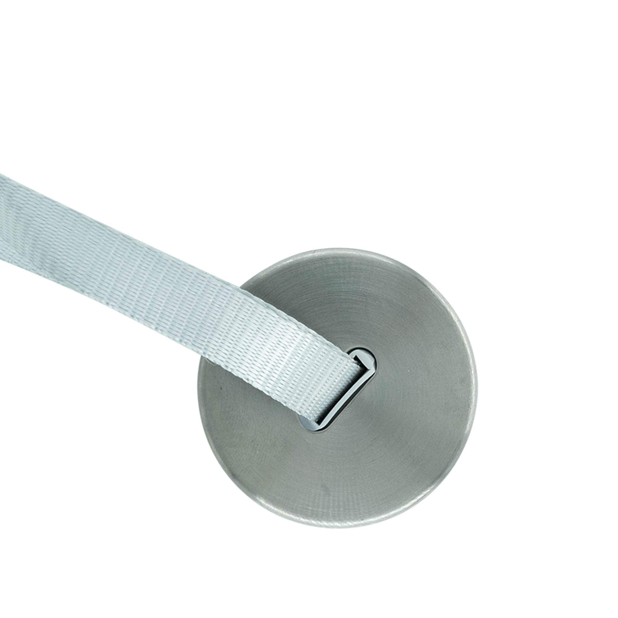 Tapón roscado 'Perseus' con banda, metal, plateado