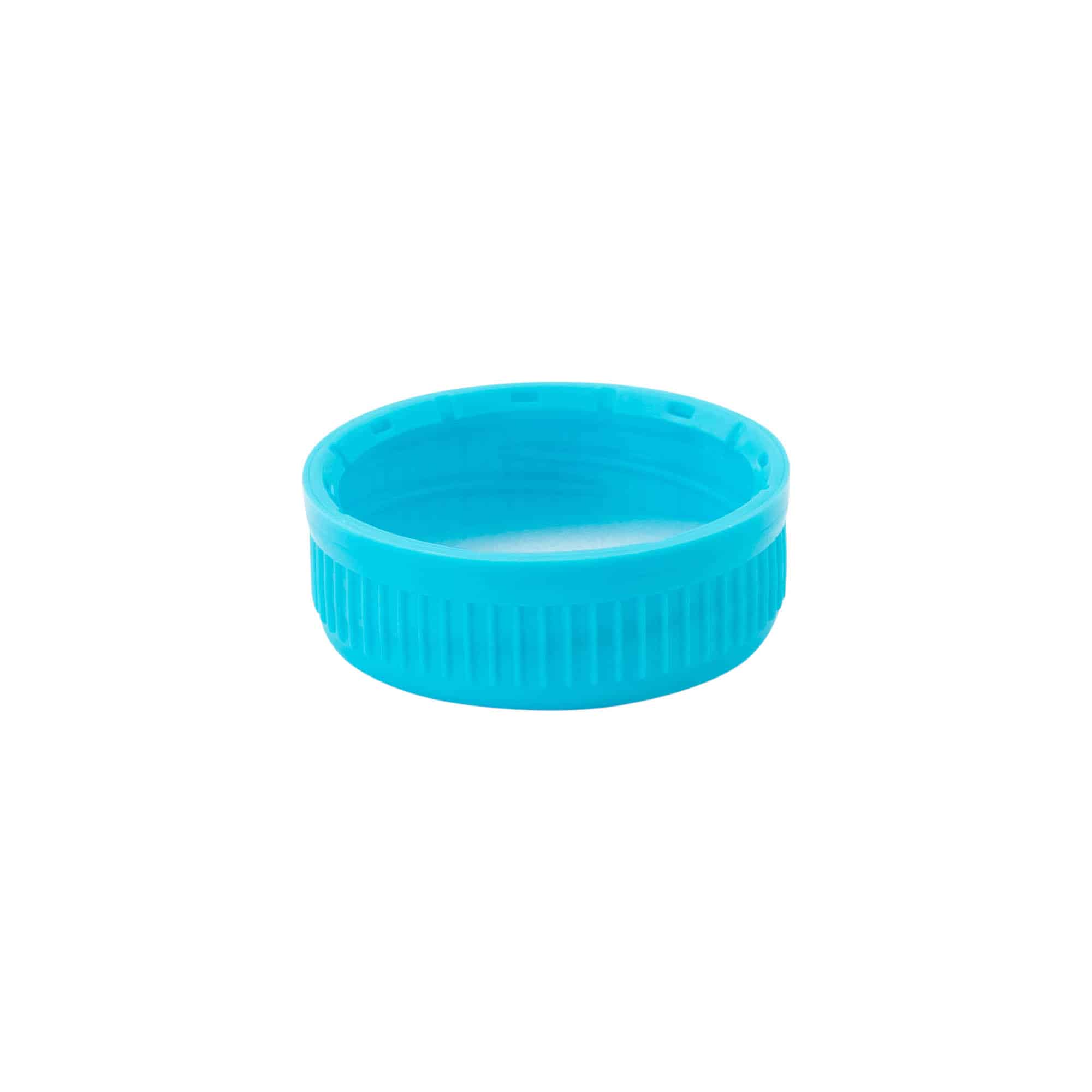 Tapón de rosca de 40 mm, plástico de PE, azul claro