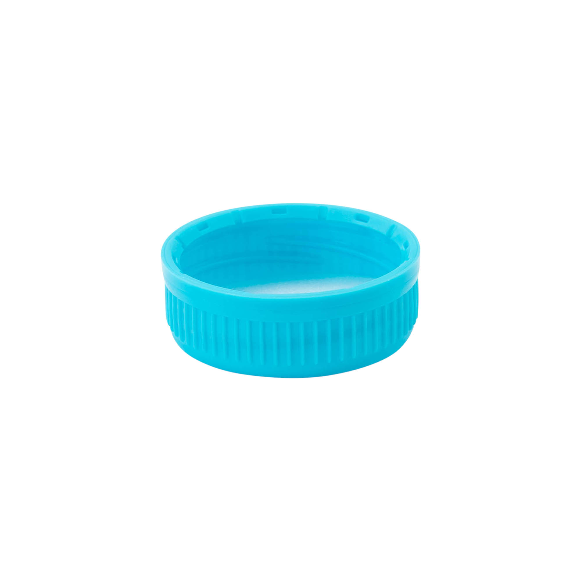 Tapa roscada 40 mm, plástico PE, azul claro