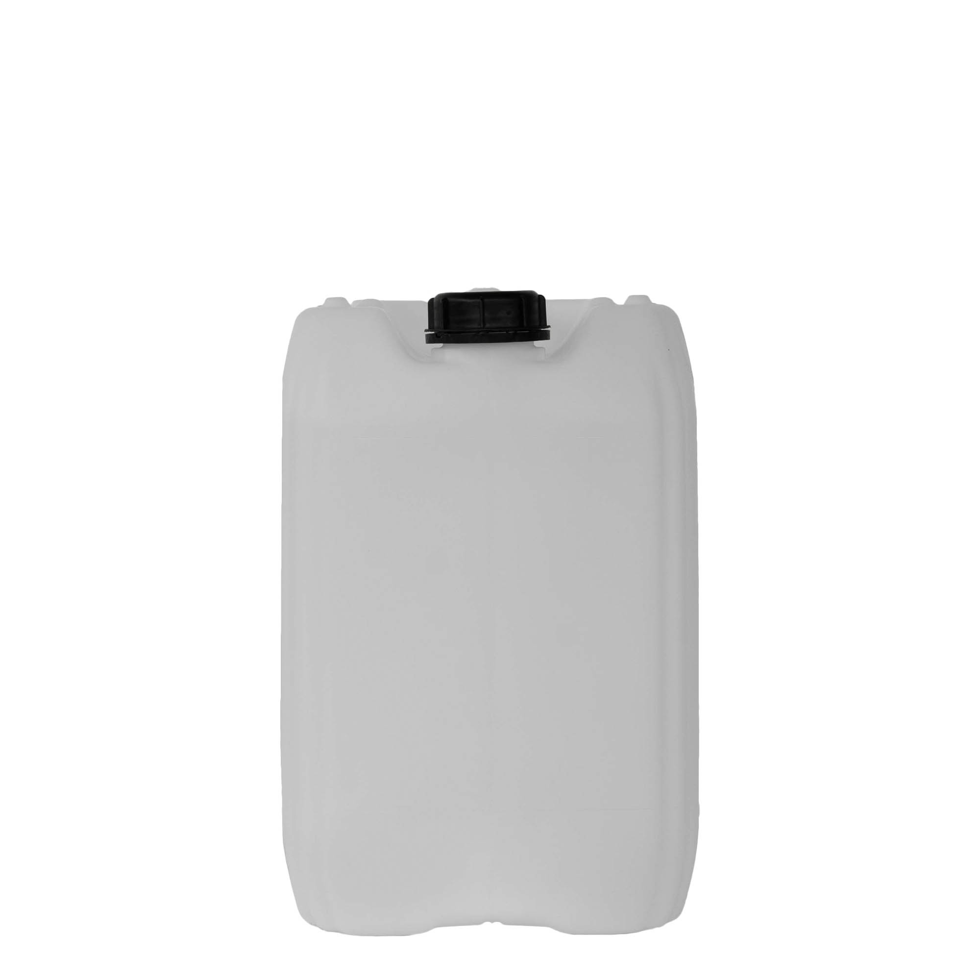 Bidón de 20 l, rectangular, plástico HDPE, natural, boca: ND 60