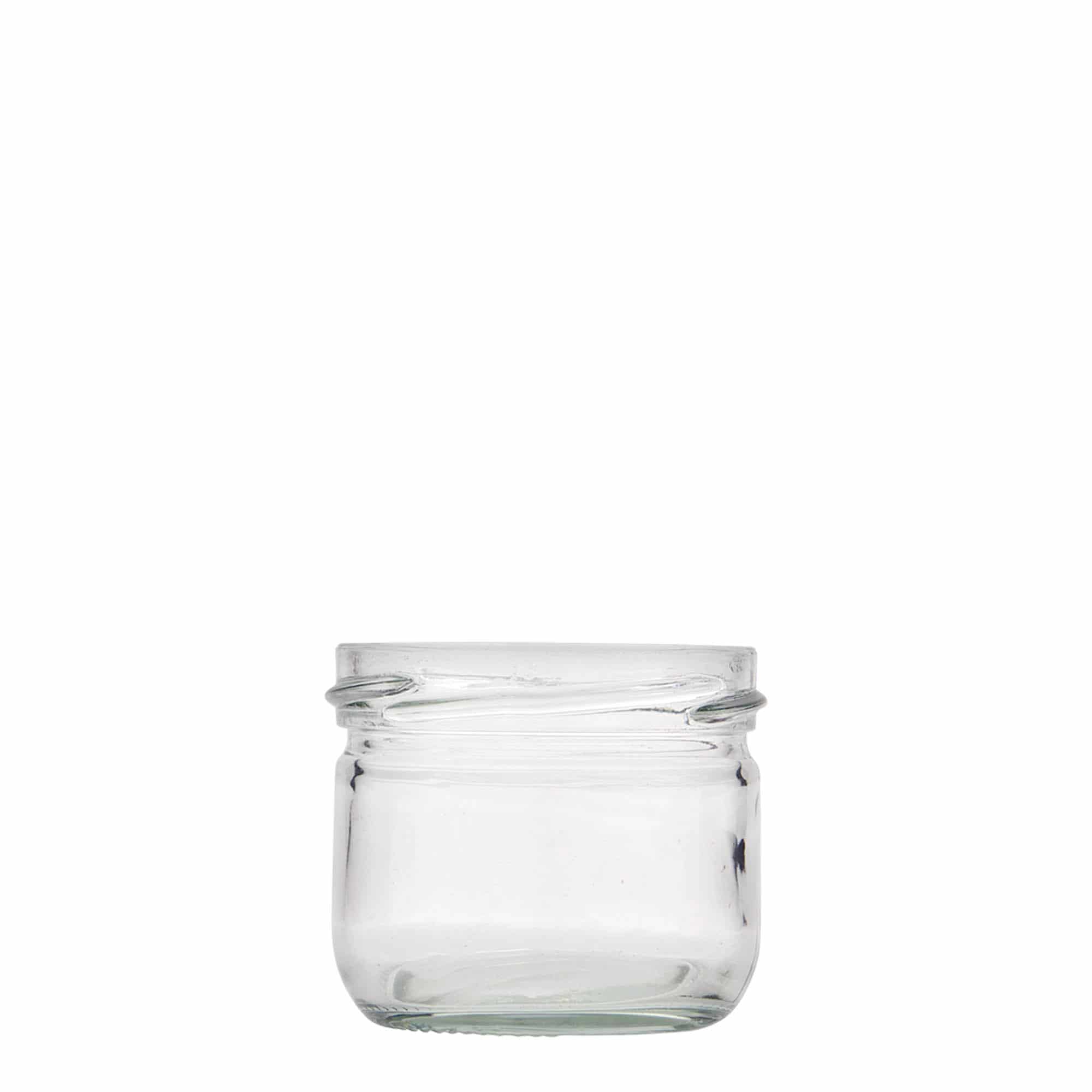 Tarro de vidrio cilíndrico de 120 ml, boca: Twist-Off (TO 66)