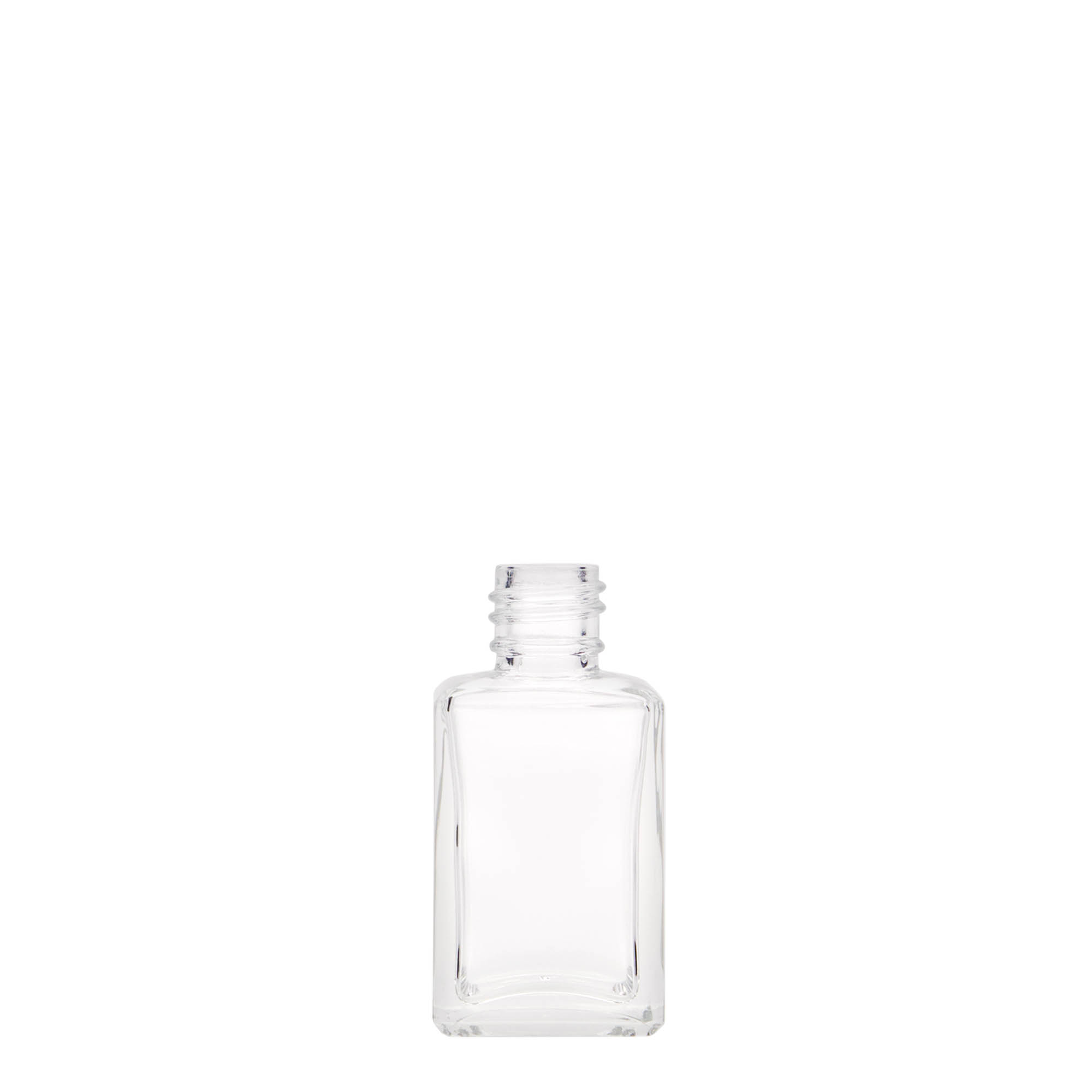 Botella de vidrio de 30 ml «Tamme», cuadrada, boca: PP 18