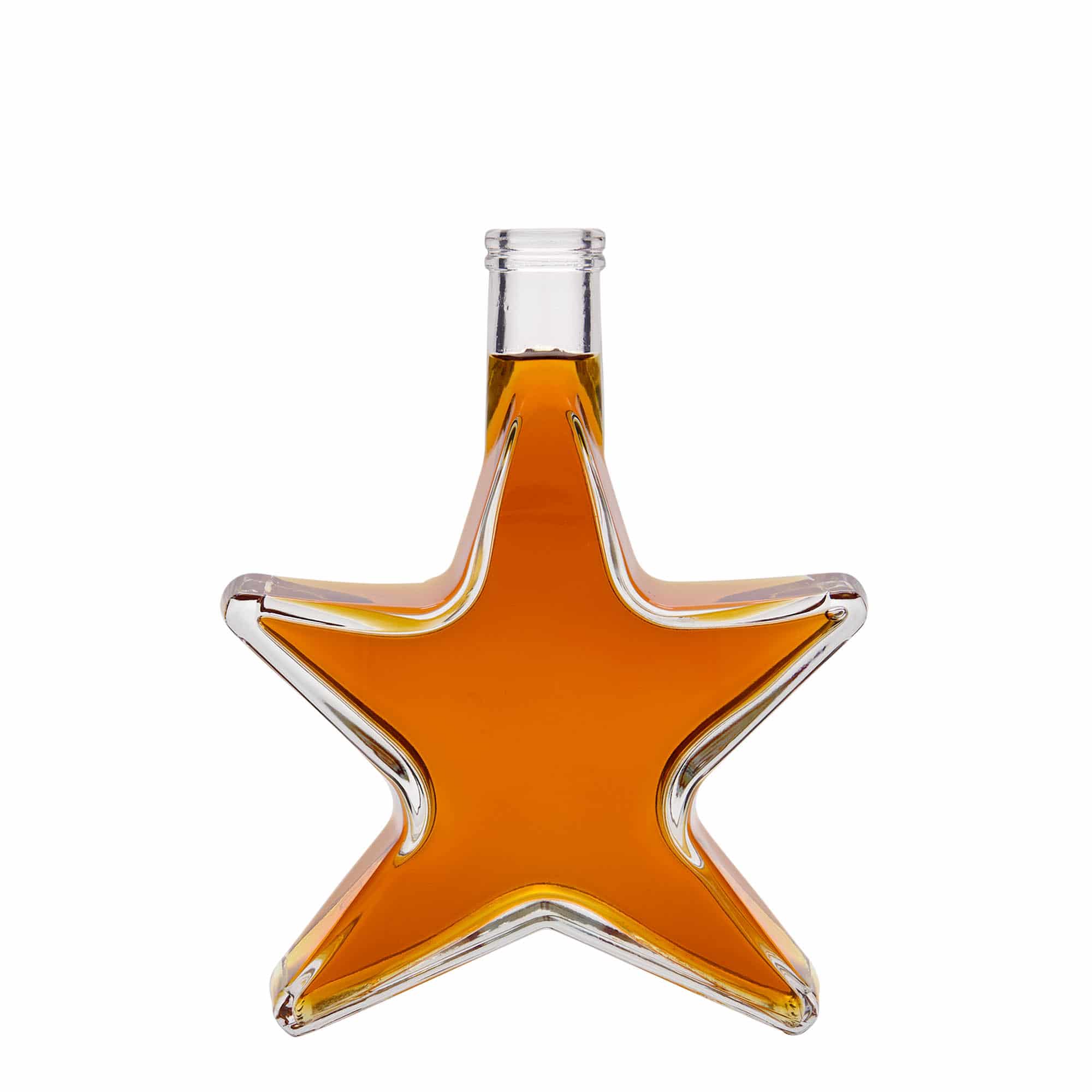 Botella de vidrio 'Estrella' de 350 ml, boca: corcho