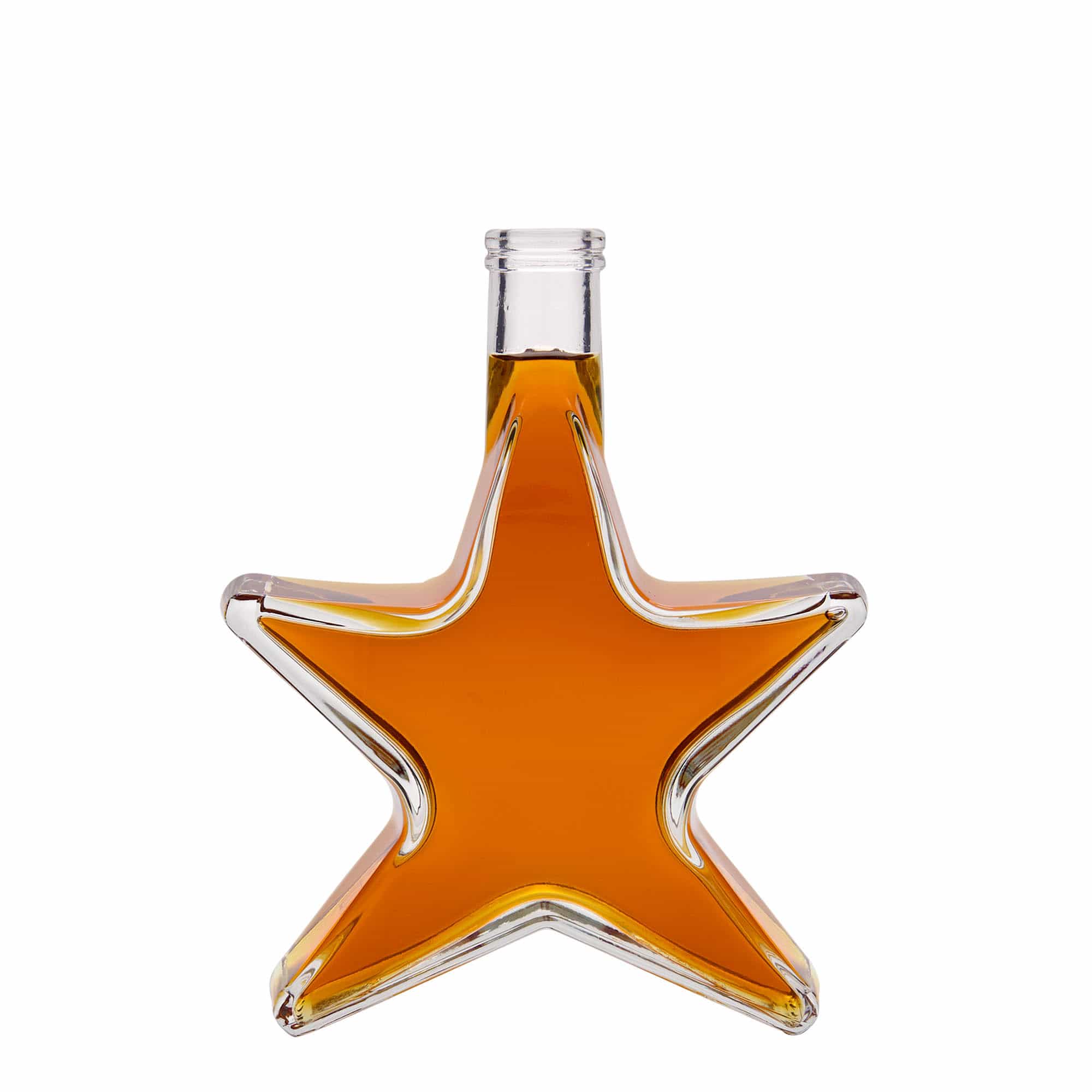 Botella de vidrio de 350 ml 'Estrella', boca: corcho