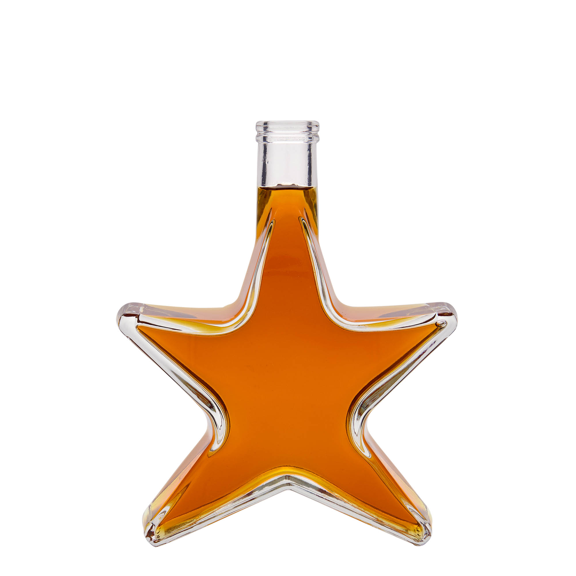 Botella de vidrio de 350 ml 'Estrella', boca: corcho